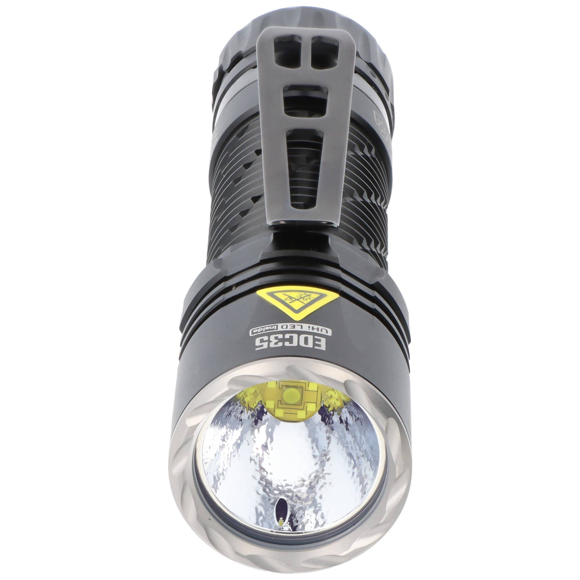 Nitecore EDC35 LED-Taschenlampe mit bis zu 5000 Lumen, NiteLab UHi 40 MAX LED, Lumin Shield Funktion, 21700 Li-Ion Akku