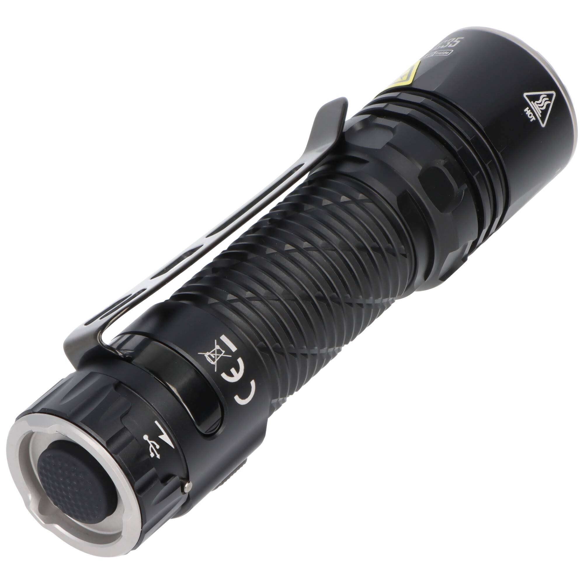 Nitecore EDC35 LED-Taschenlampe mit bis zu 5000 Lumen, NiteLab UHi 40 MAX LED, Lumin Shield Funktion, 21700 Li-Ion Akku