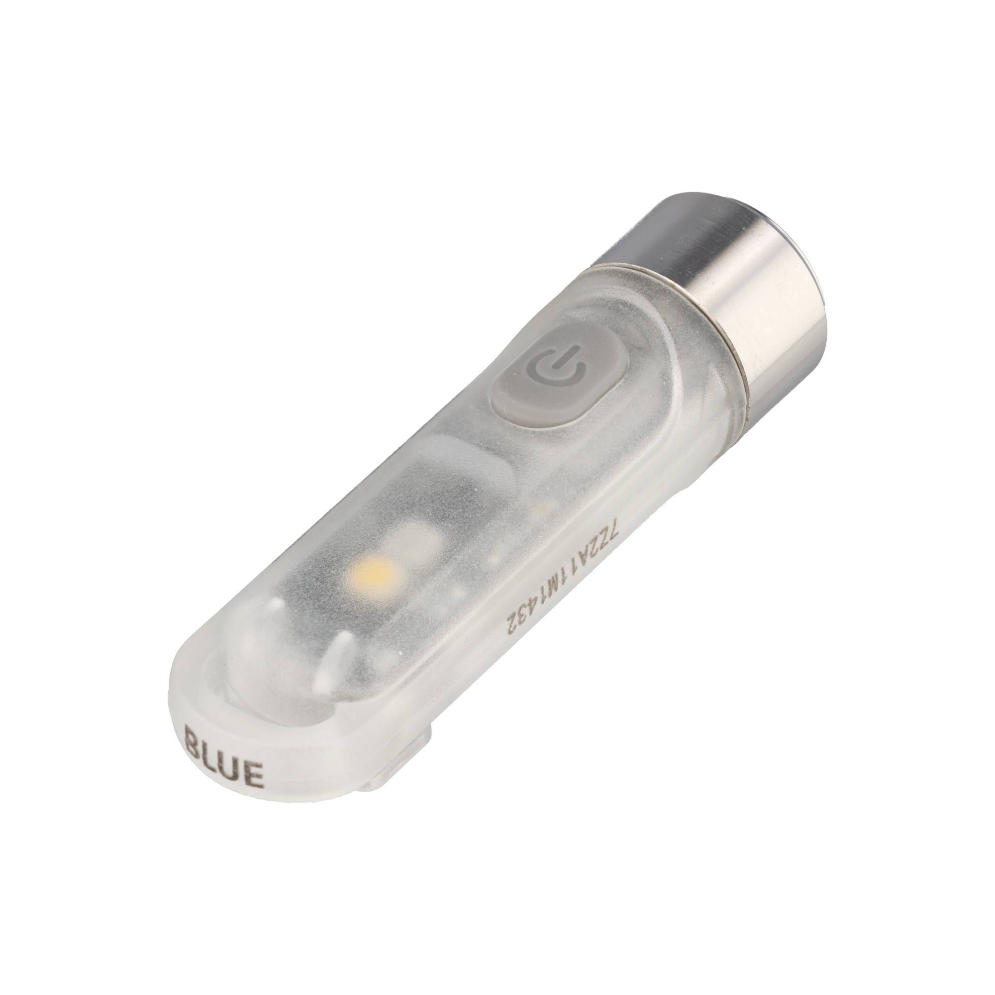 Nitecore TIKI GITD, Glow in the dark, mit UV LED, Schlüsselbundleuchte, wiederaufladbare Schlüsselanhängerlampe, blau