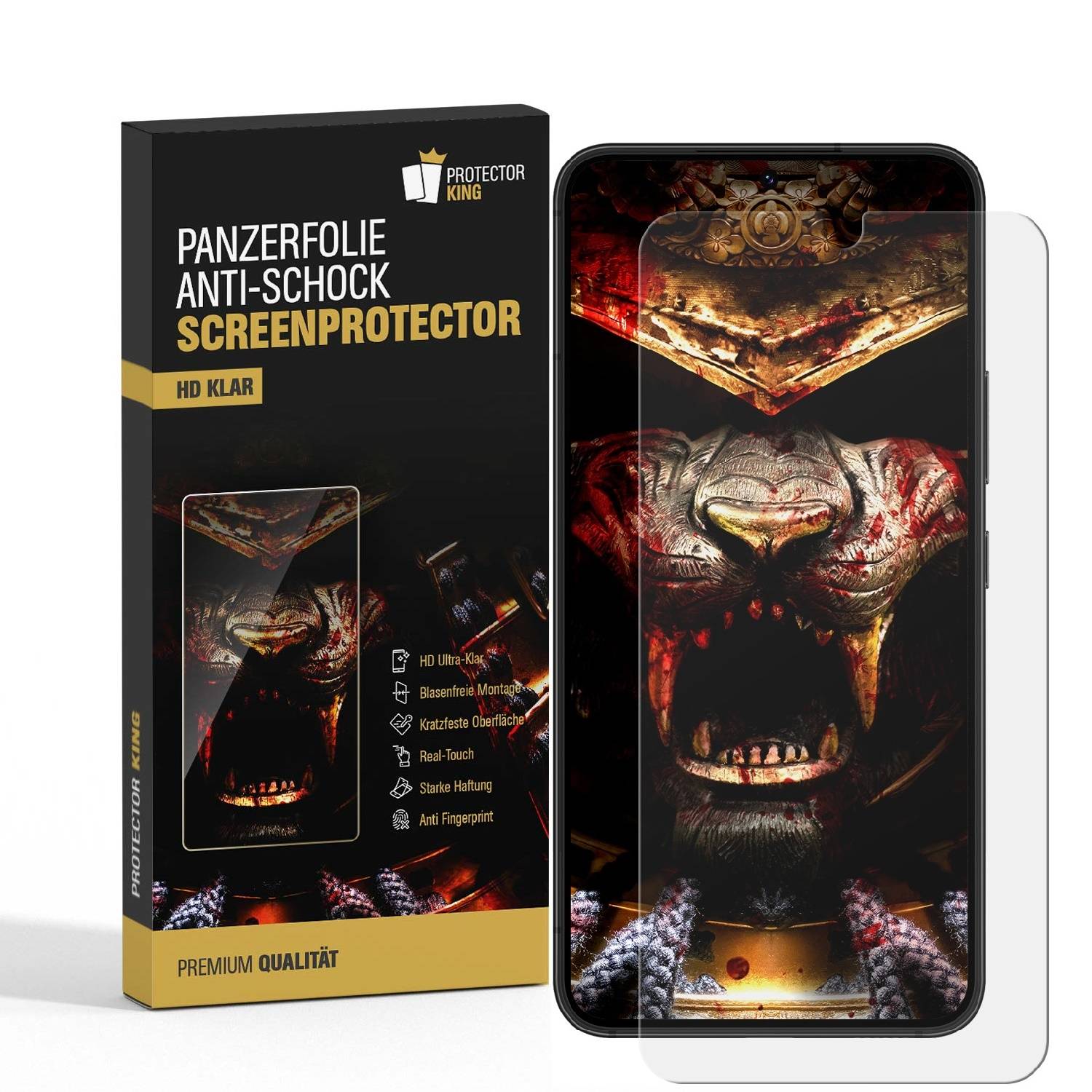 2x 9H Nano-Glass für Samsung Galaxy S24 Plus 3D KLAR Anti-Shock Anti-Bruch Anti-Stoß Anti-Schmutz Panzernanoglas Displayschutz Schutzfolie Panzerfol