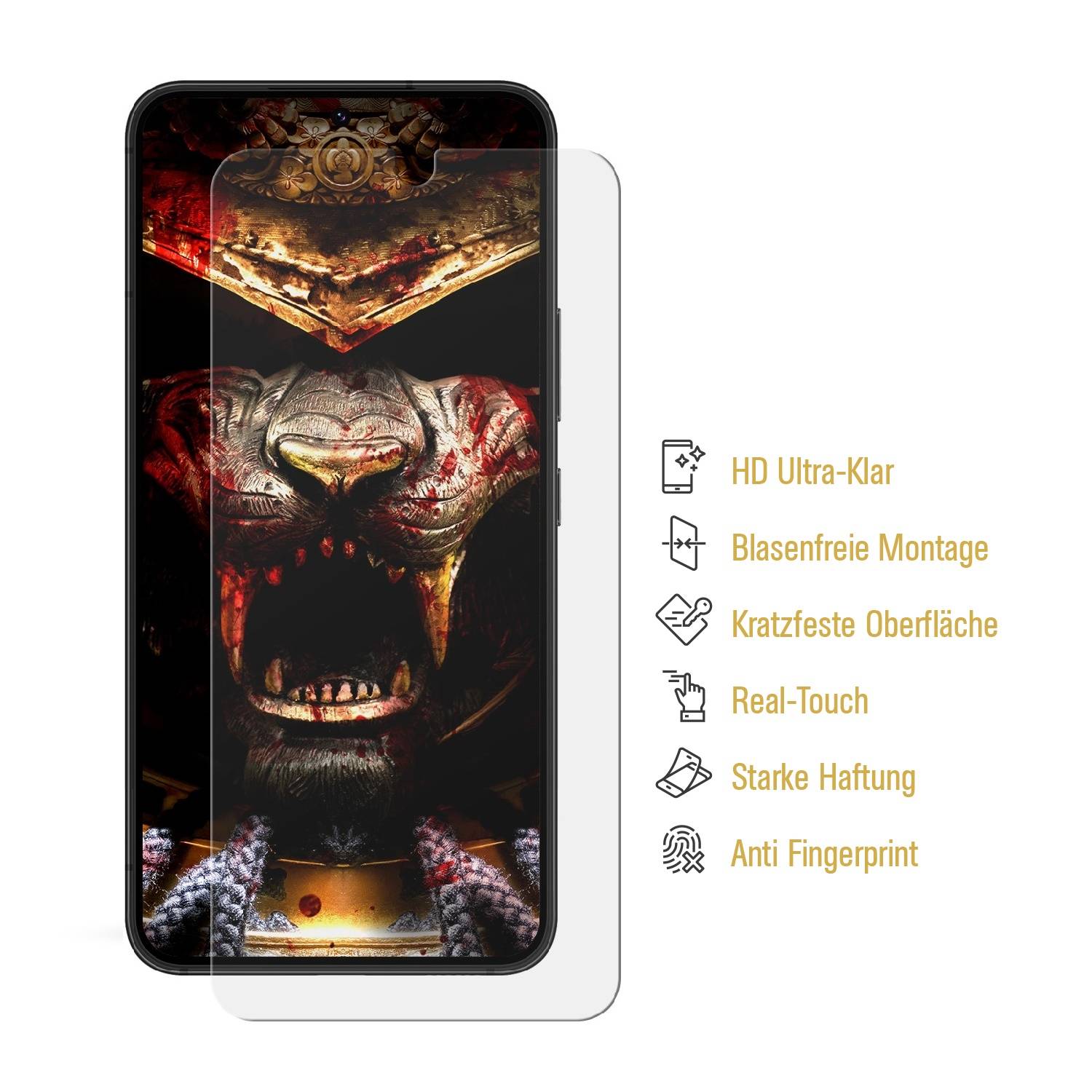 Kopie von 5x 9H Panzernanoglas für Samsung Galaxy S24 3D KLAR FLEXIBLER Displayschutz Schutzglas Panzerglas Schutzfolie Panzerfolie #1 #1 #1