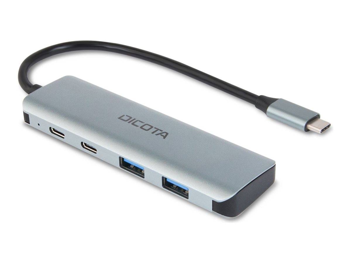DICOTA - Hub - 10 Gbps, 4-in-1 USB C, Highspeed