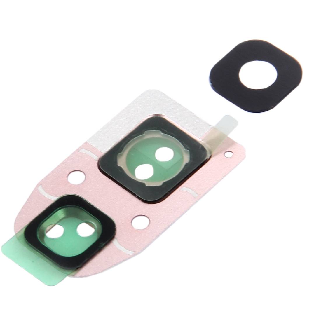 Kameraglas für Samsung Galaxy A5 2017 A520F Kamera Ring Glas Rahmen Cover Pink Rose