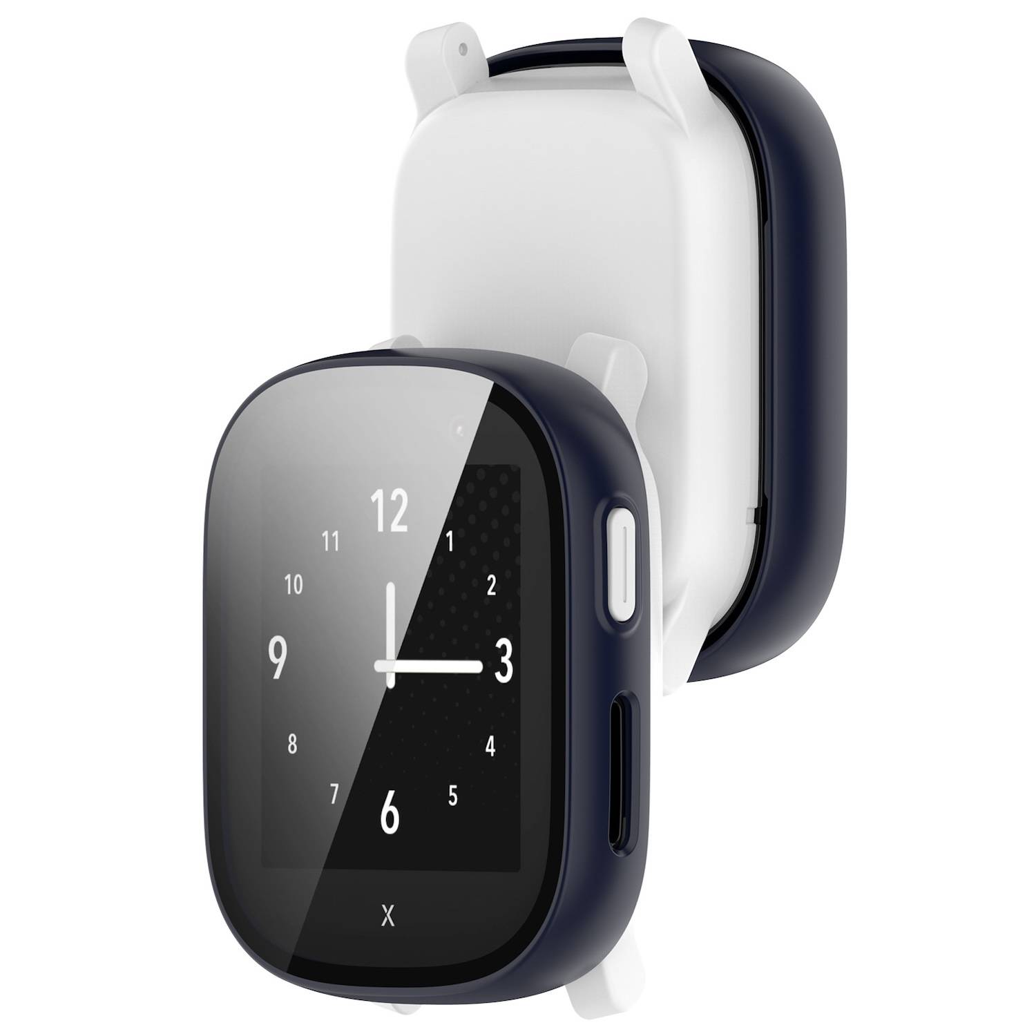 Für Xplora X6 Play / X6 Children Schutz Hülle + 3D Glas Dunkelblau