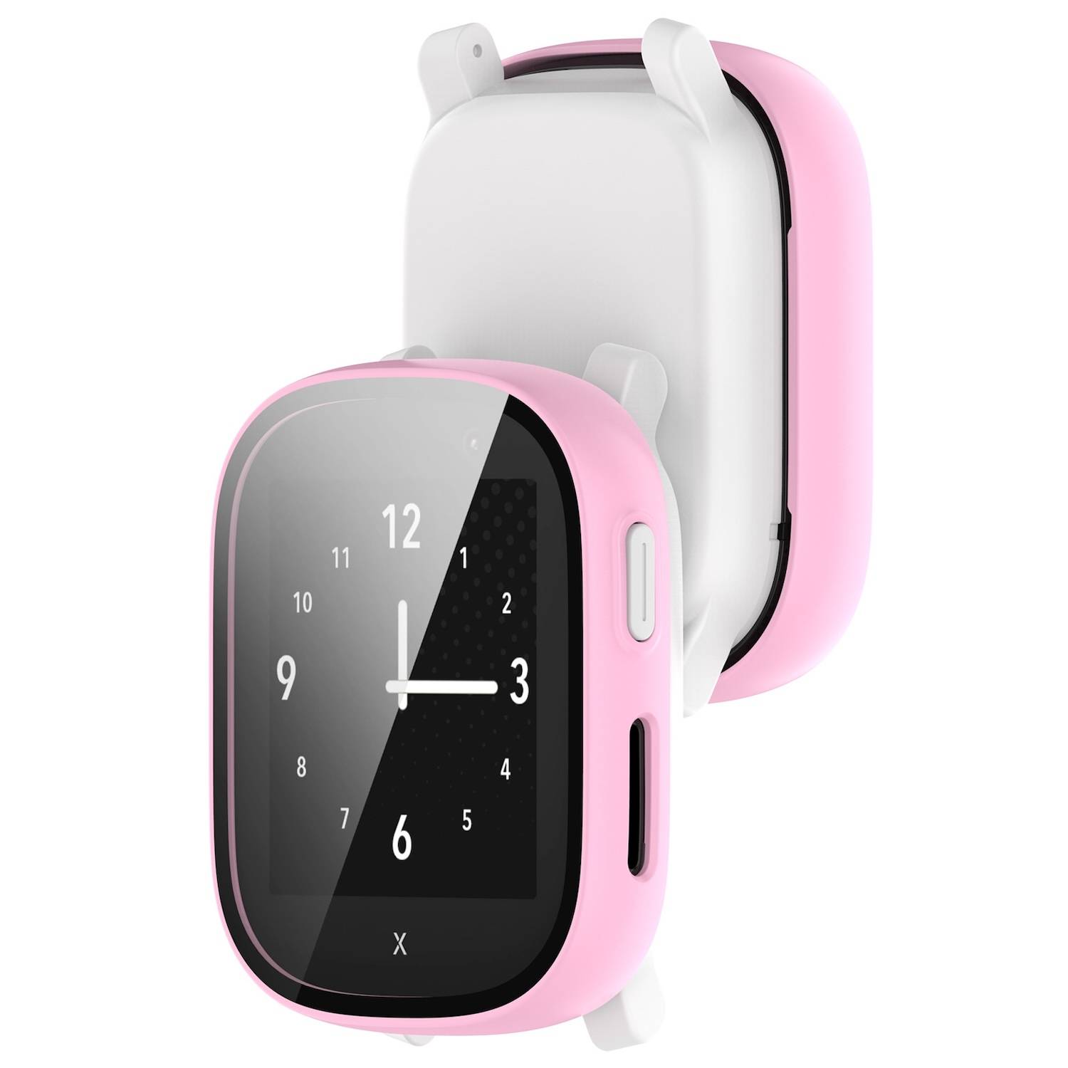 Für Xplora X6 Play / X6 Children Schutz Hülle + 3D Hart Glas Rosa
