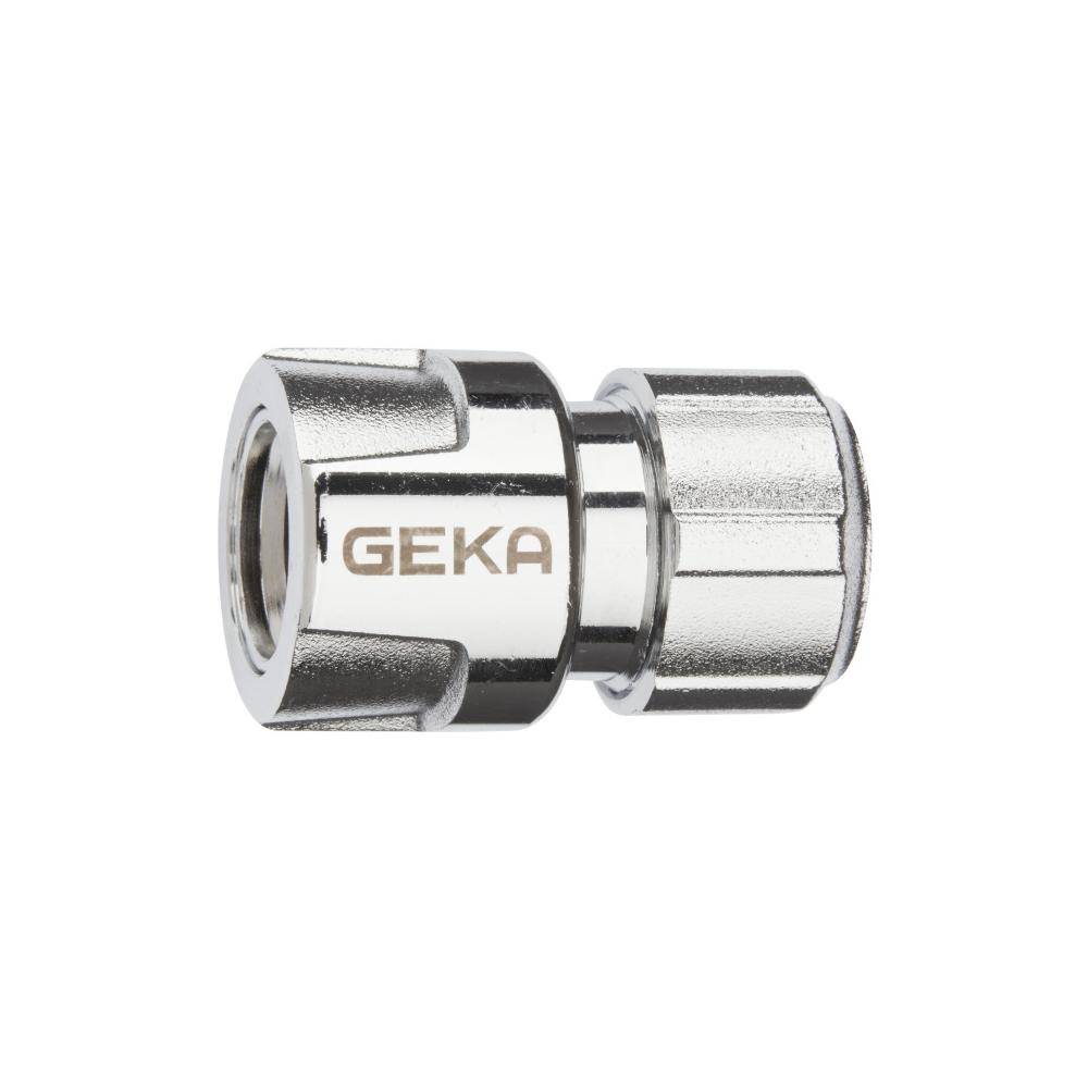 GEKA® plus - Schlauchstück - Stecksystem - Messing verchromt - Schlauchgröße 1/2" - Preis per Stück