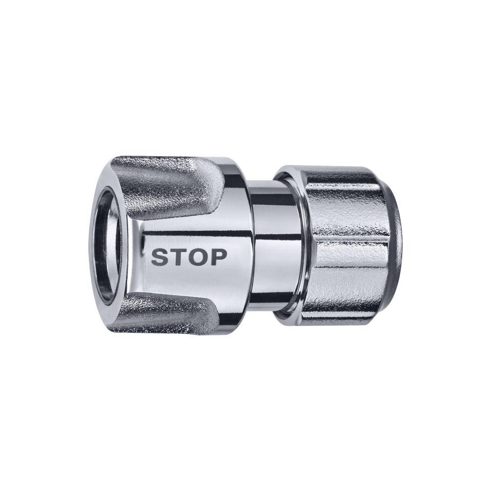 GEKA® plus - Schlauchstück - Stecksystem - Messing verchromt - Schlauchgröße 1/2" - Preis per Stück