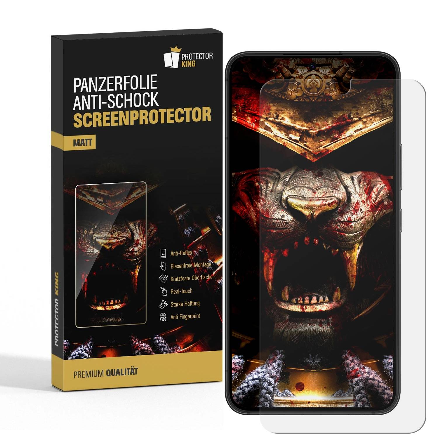6x 9H Panzerglas für Samsung Galaxy S24 Plus 3D MATT ENTSPIEGELT Nano-Glass Displayschutz Schutzglas Schutzfolie Panzerfolie Screen-Protector