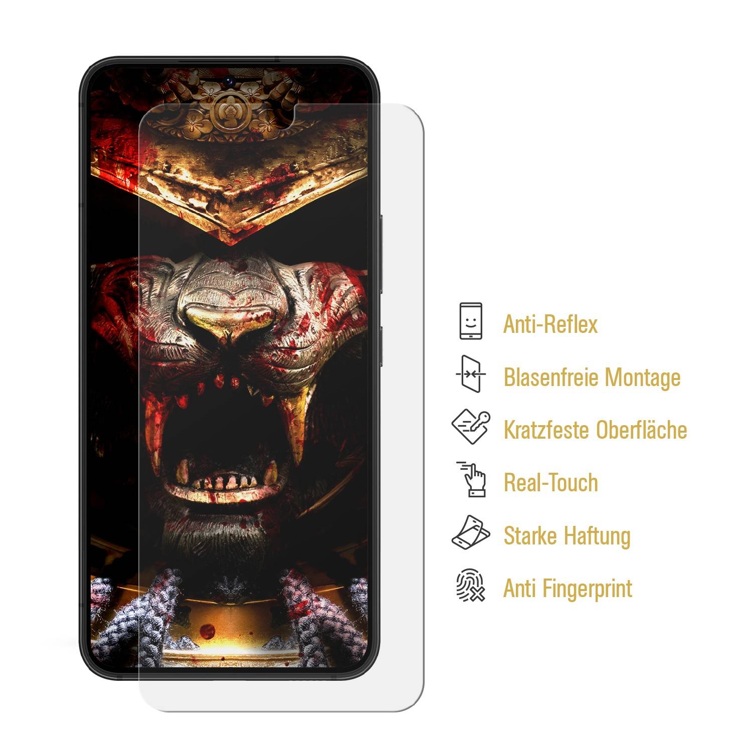 6x 9H Panzerglas für Samsung Galaxy S24 Plus 3D MATT ENTSPIEGELT Nano-Glass Displayschutz Schutzglas Schutzfolie Panzerfolie Screen-Protector