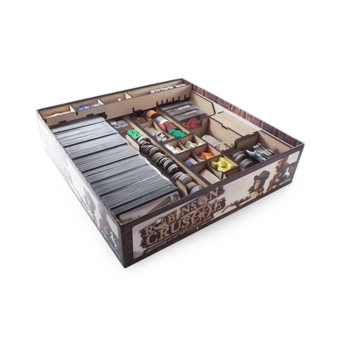 ROBI - Brettspiel Organizer für nson Crusoe und Erweiterung Die Fahrt der Beagle