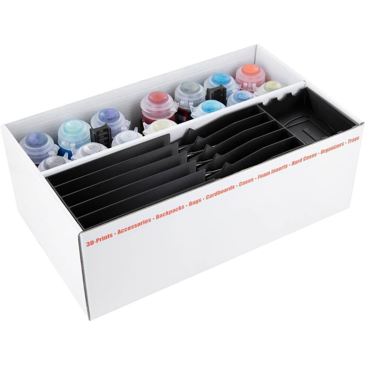 ORG152 - Lagerbox TCHS105 für Miniaturen + Citadel Farbtöpfchen + Pinsel