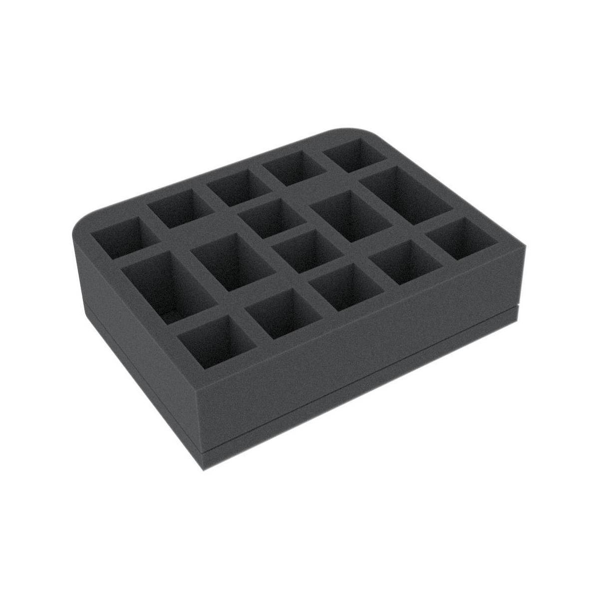 QSMFHH045BO - Schaumstoffeinlage für Brettspiele mit 16 Fächern, 1725 mm x 1375 mm x 45 mm