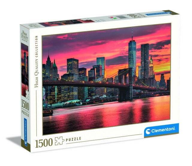CLEMENTONI Puzzle East River in der Abenddämmerung, USA 1500 Teile