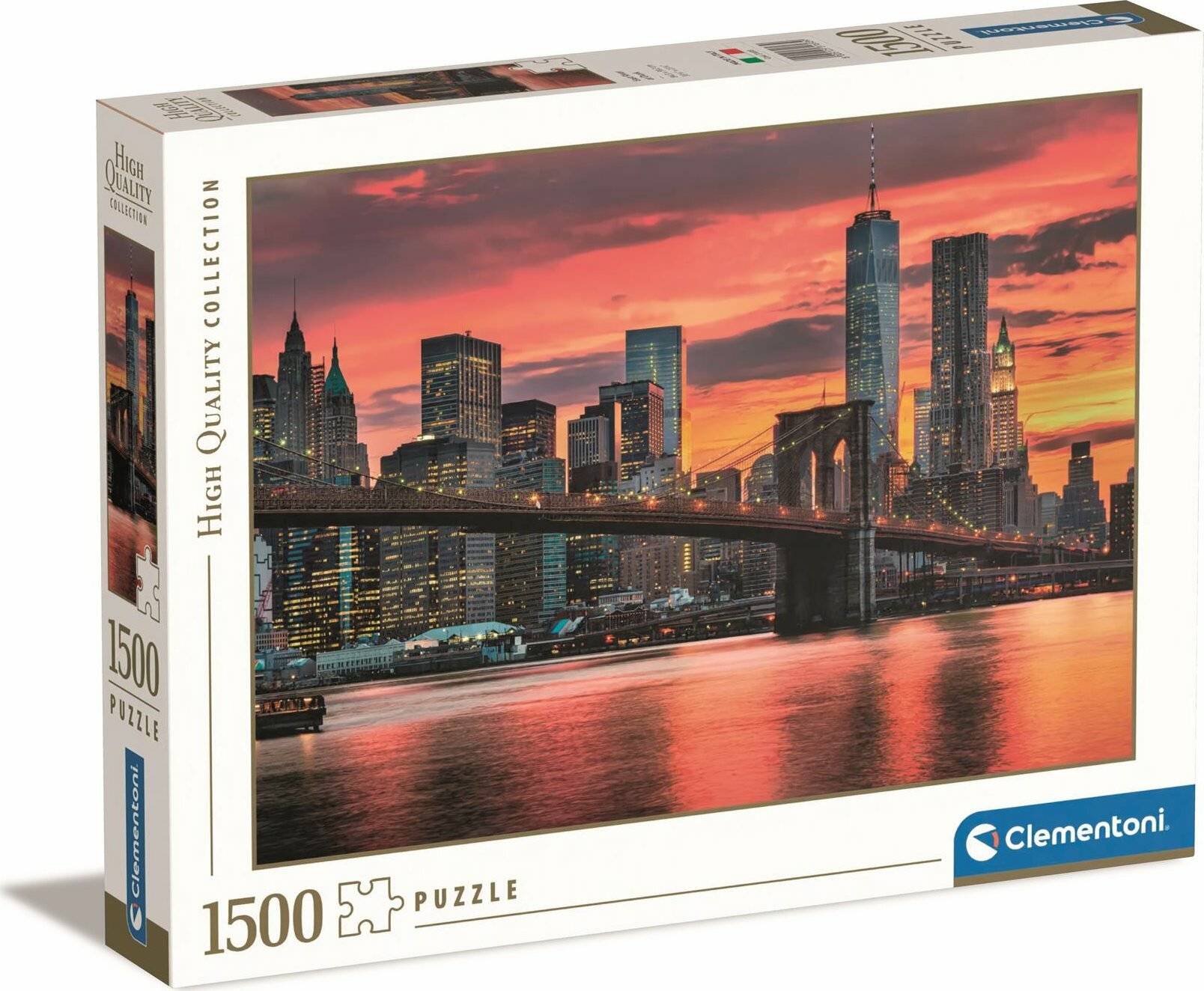 CLEMENTONI Puzzle East River in der Abenddämmerung, USA 1500 Teile