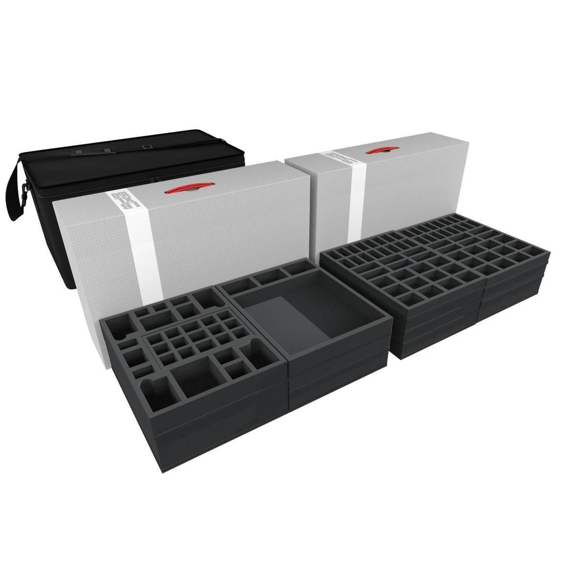 TRA09 - Transporter mit 2 XL Lagerboxen für Zombicide Black Plague Kickstarter Knight Plede