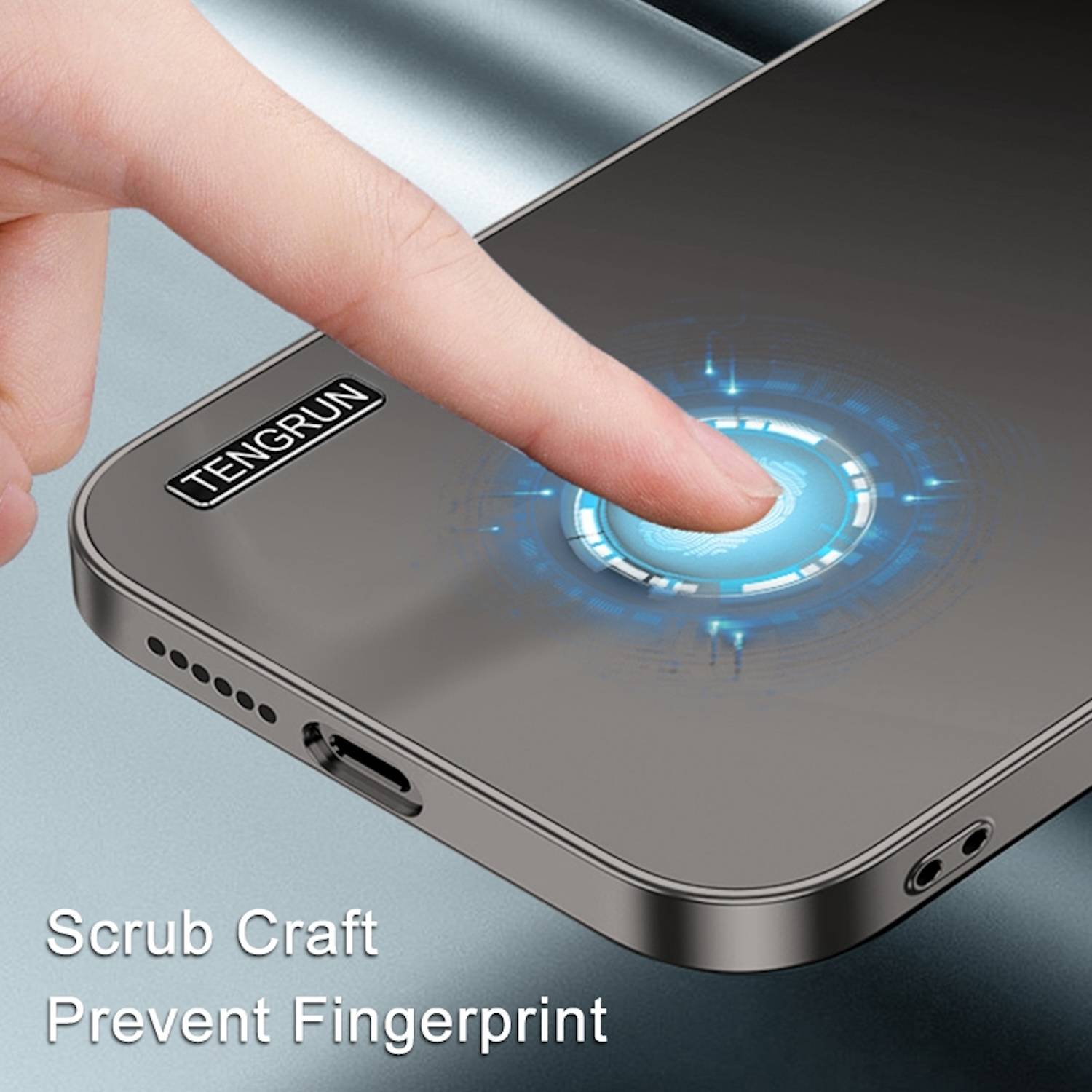 Für Honor 200 Feinmattes Metall Design Handy Hülle Cover Case Schwarz