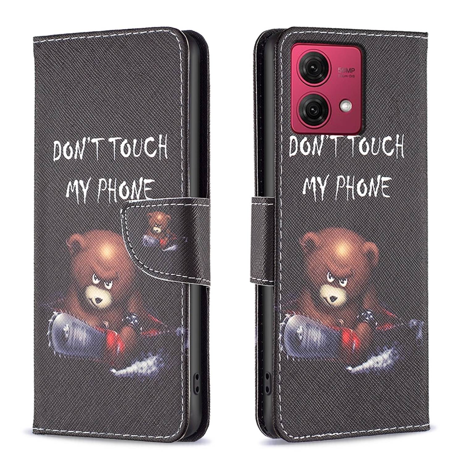Für Motorola Moto G84 5G Kunst Leder Book Wallet Schutz Tasche Motiv 1