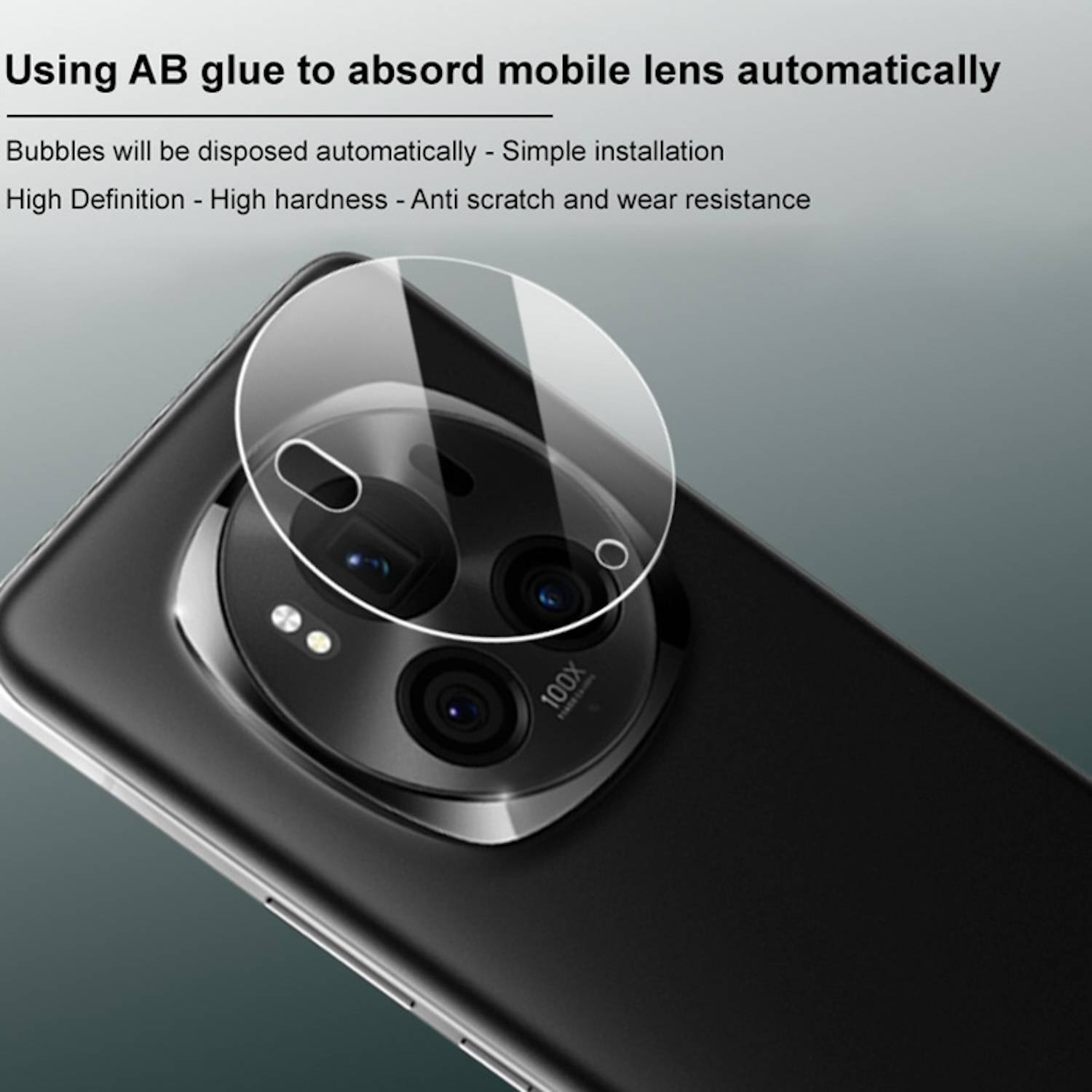 Für Honor Magic 6 Pro H9 Schutz Glas für Back Kamera Komplettschutz