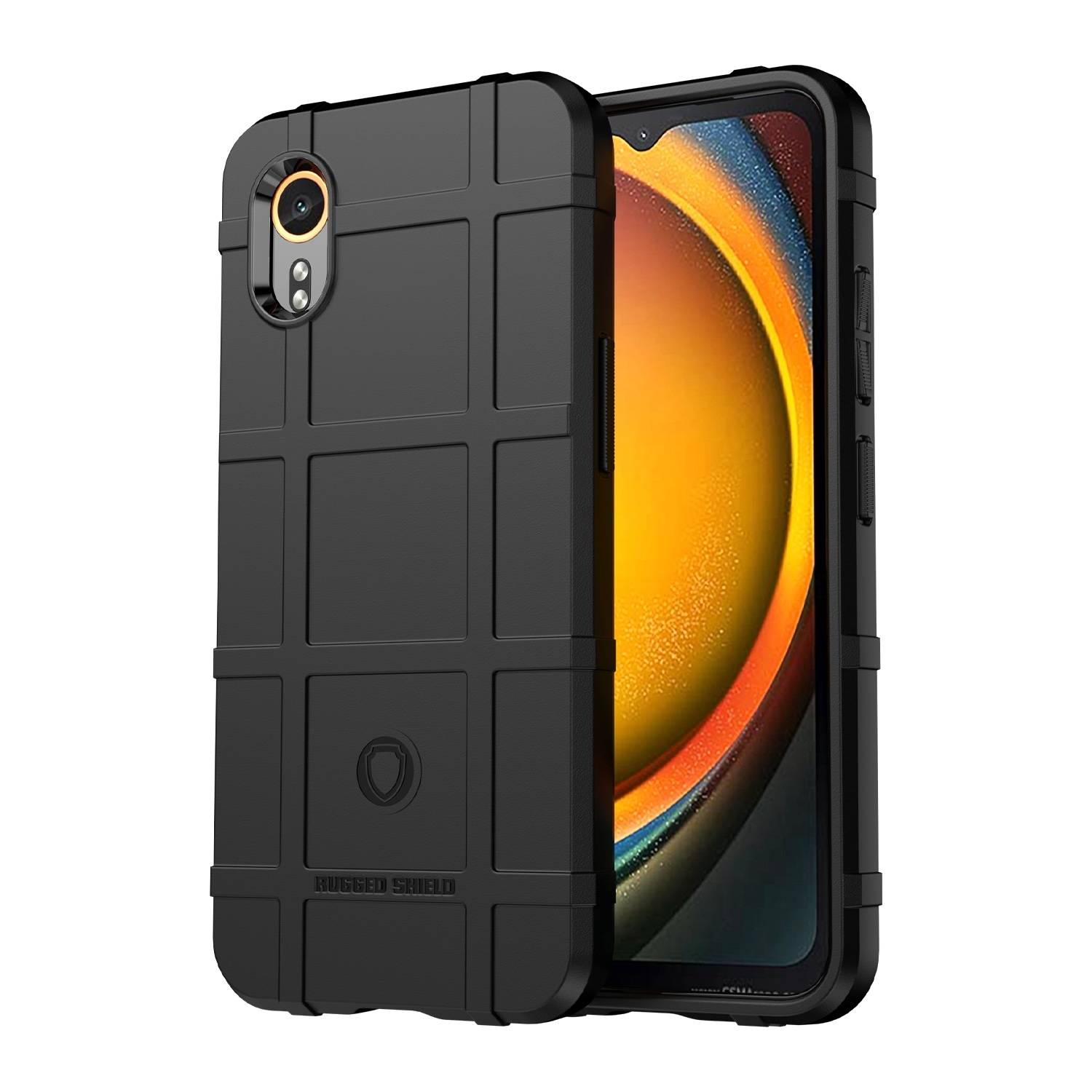 Für Samsung Galaxy XCover 7 Rugged Shield Schock TPU Hülle Schwarz