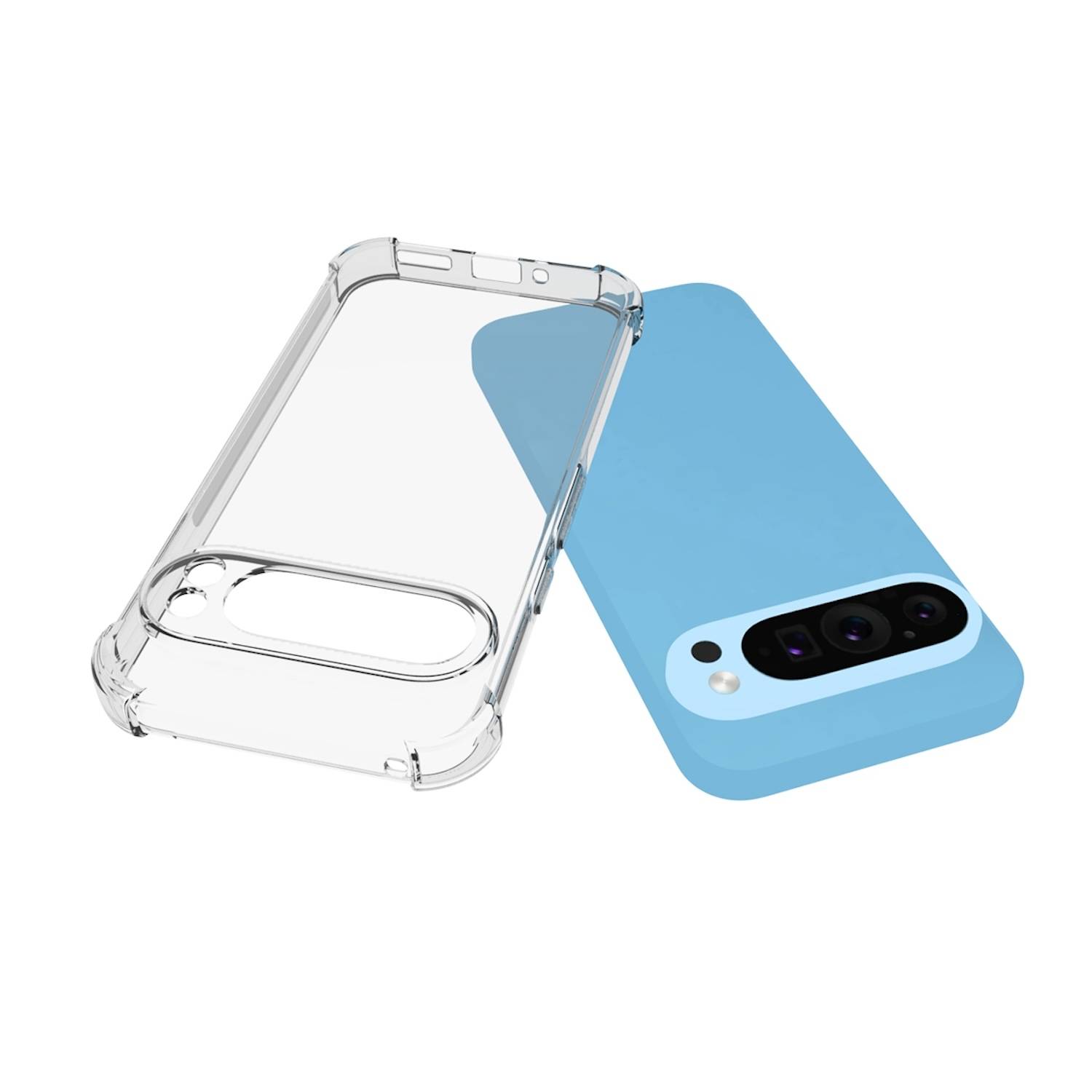 Für Google Pixel 9 / 9 Pro Schock TPU Schutz Handy Hülle Transparent