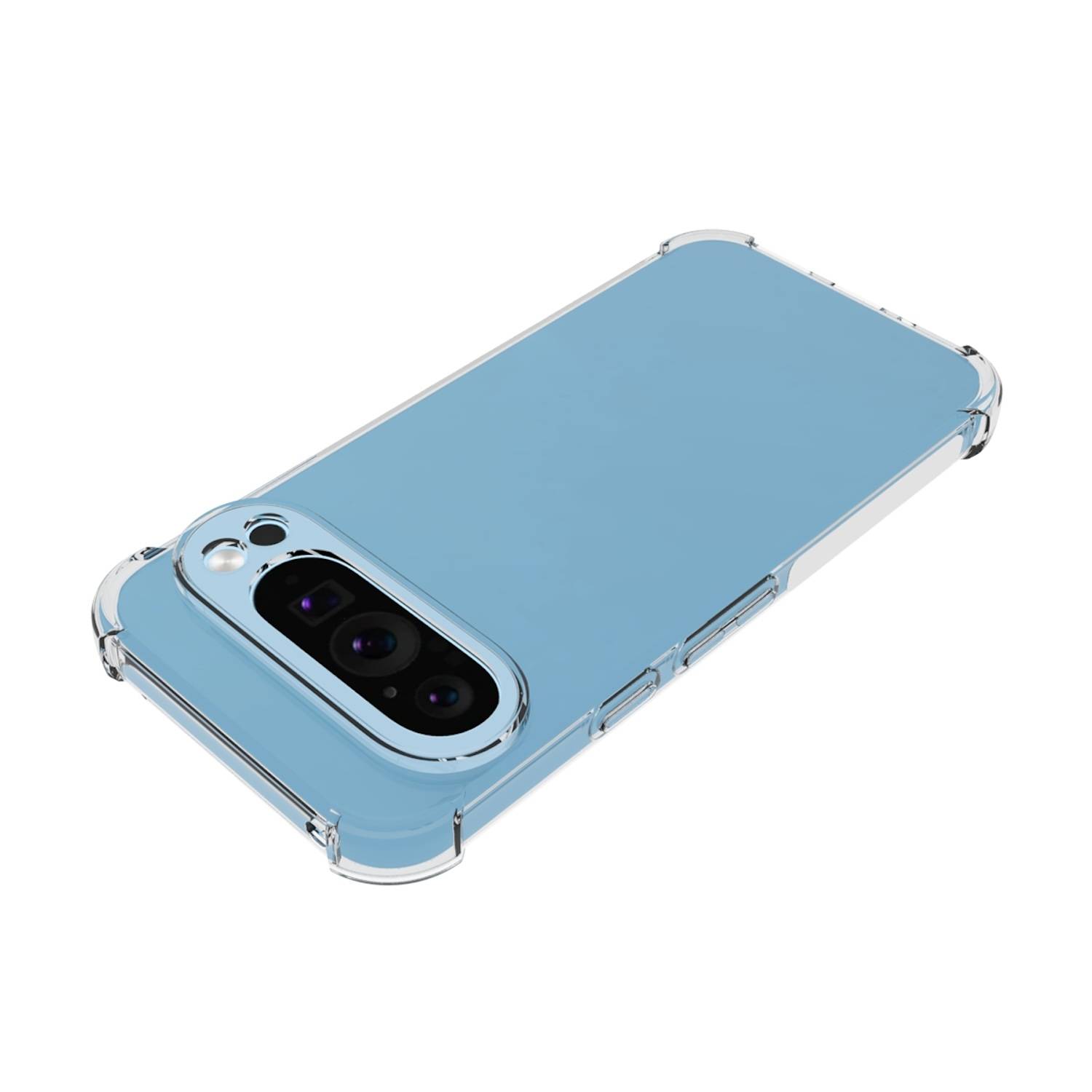 Für Google Pixel 9 / 9 Pro Schock TPU Schutz Handy Hülle Transparent