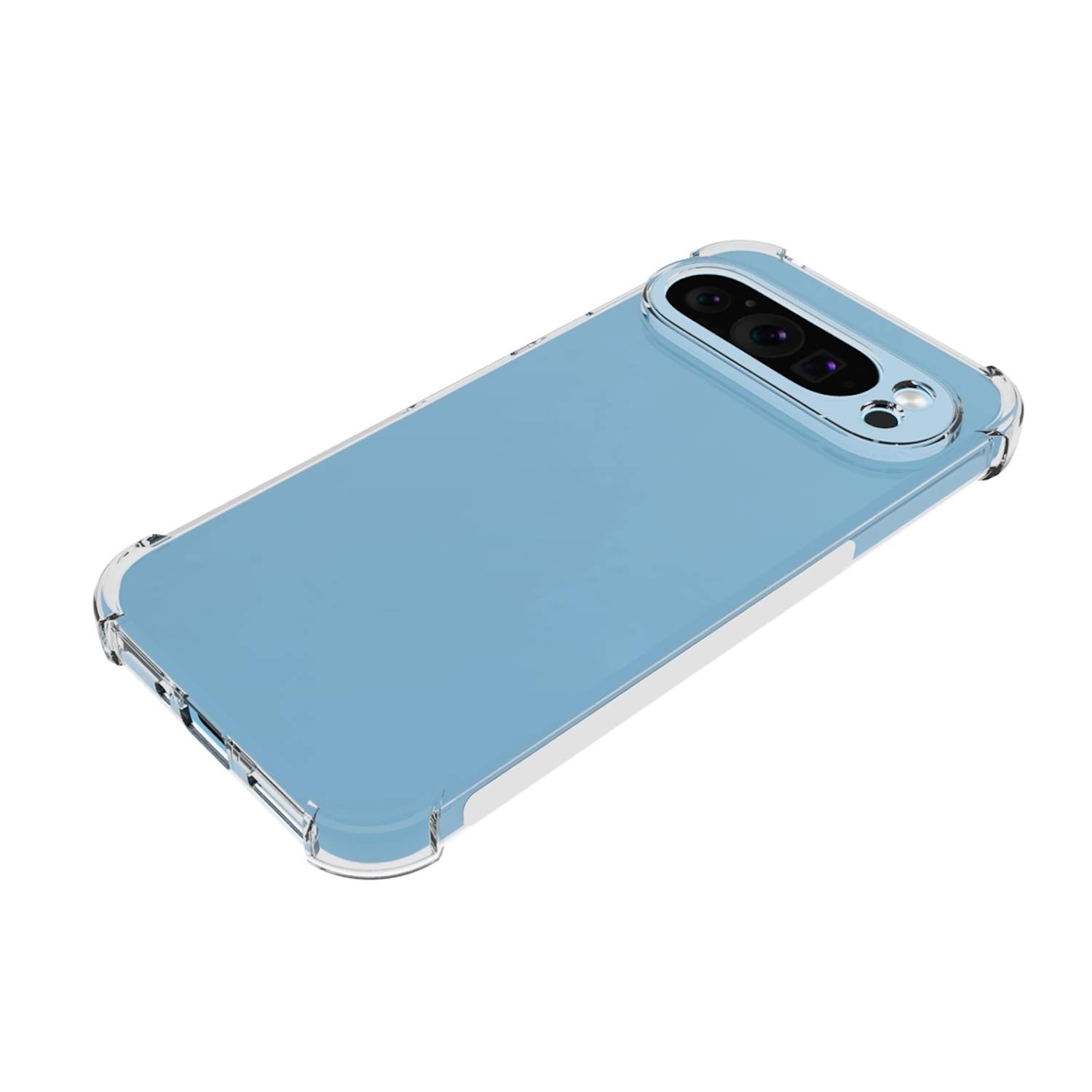 Für Google Pixel 9 / 9 Pro Schock TPU Schutz Handy Hülle Transparent
