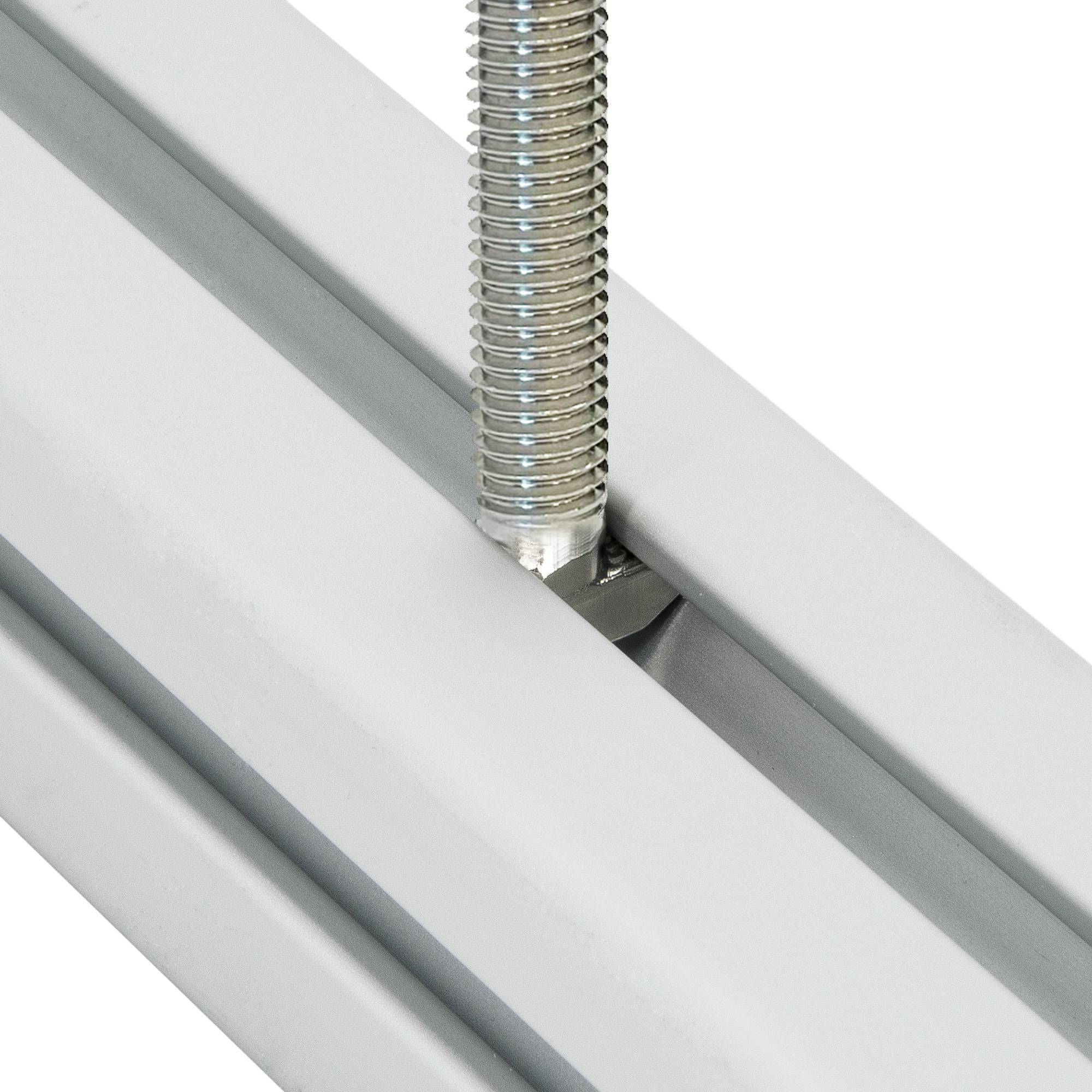 SCHMIDT systemprofile 10x Hammerschraube M8 60mm Nut 8 T-Schraube mit Steg M8x60 Befestigungsmaterial Aluprofil-Zubehör