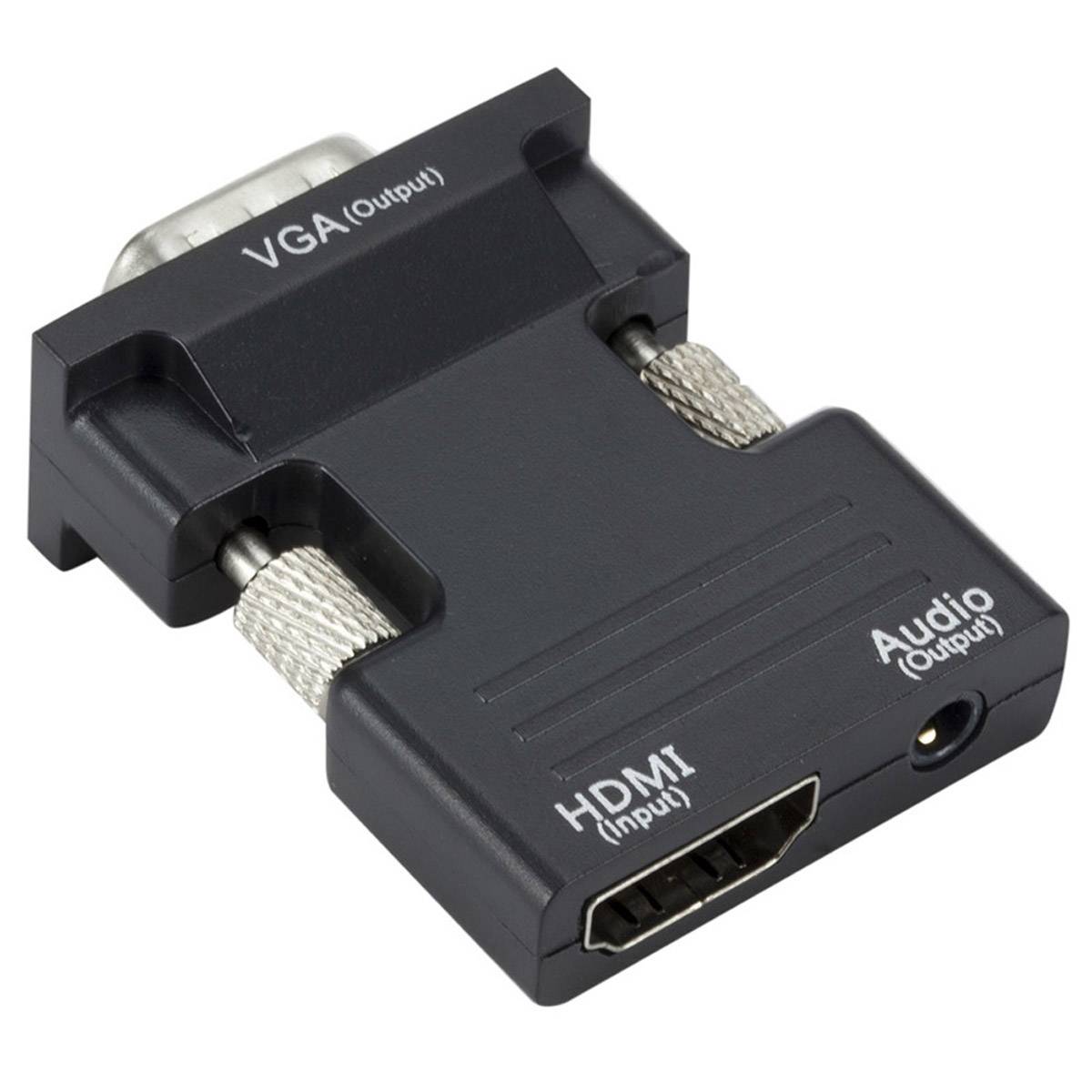 HDMI > VGA + Audio Kabel Konverter Adapter 1080P PC Laptop TV Computer