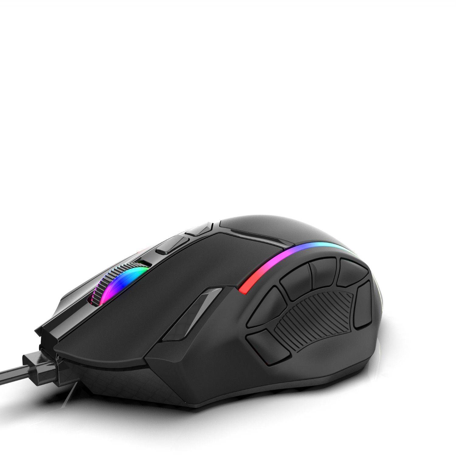 INCA IMG-351 Rgb12.800 DPI Makrotasten Gaming Maus 12 Programmierbare Tasten 1000 Hz