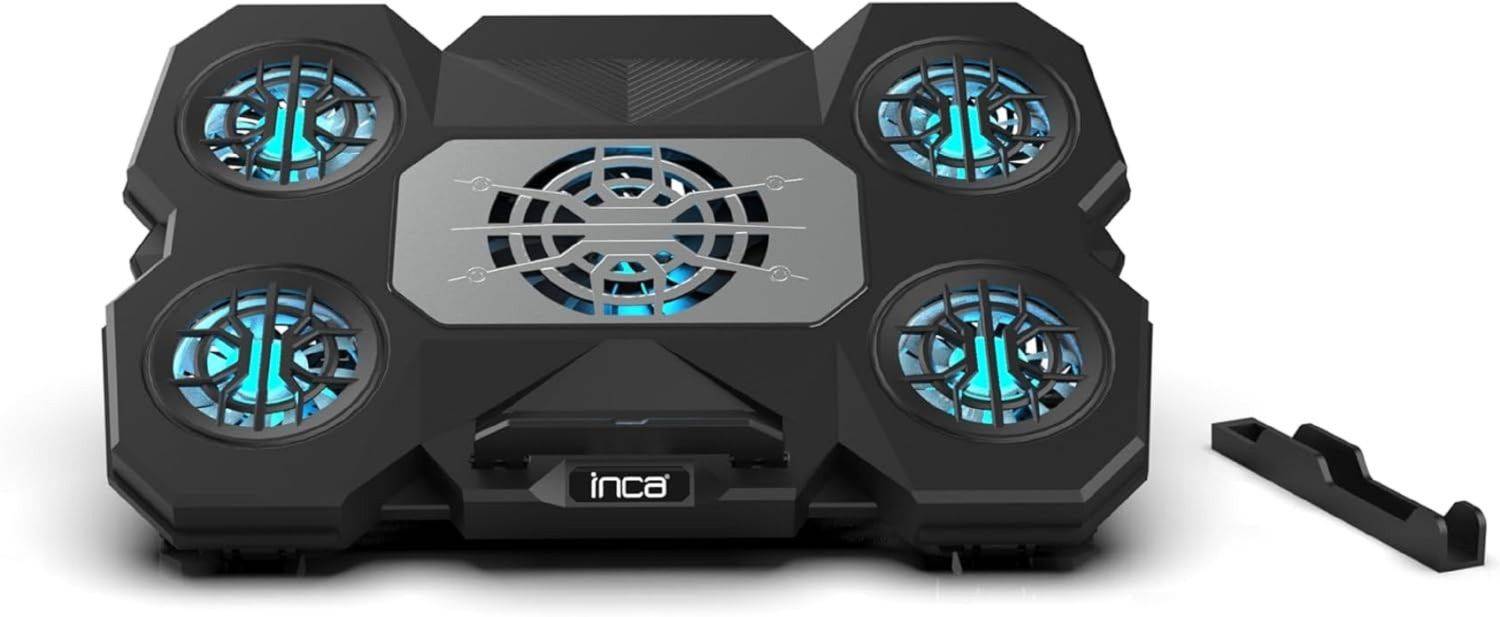 INCA EMPOUSA Gaming Notebook Kühler Laptop-Kühler Notebook-Kühlunterlage INC-614GMS mit Handyhalter