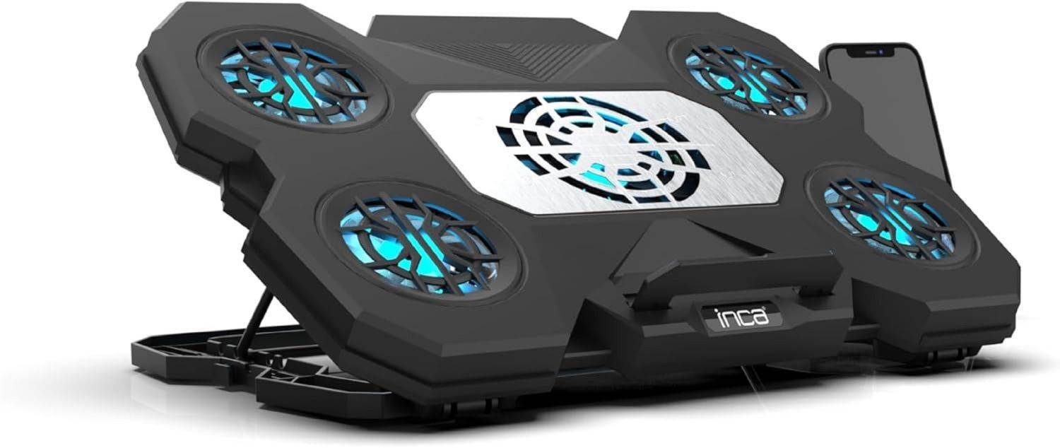 INCA EMPOUSA Gaming Notebook Kühler Laptop-Kühler Notebook-Kühlunterlage INC-614GMS mit Handyhalter