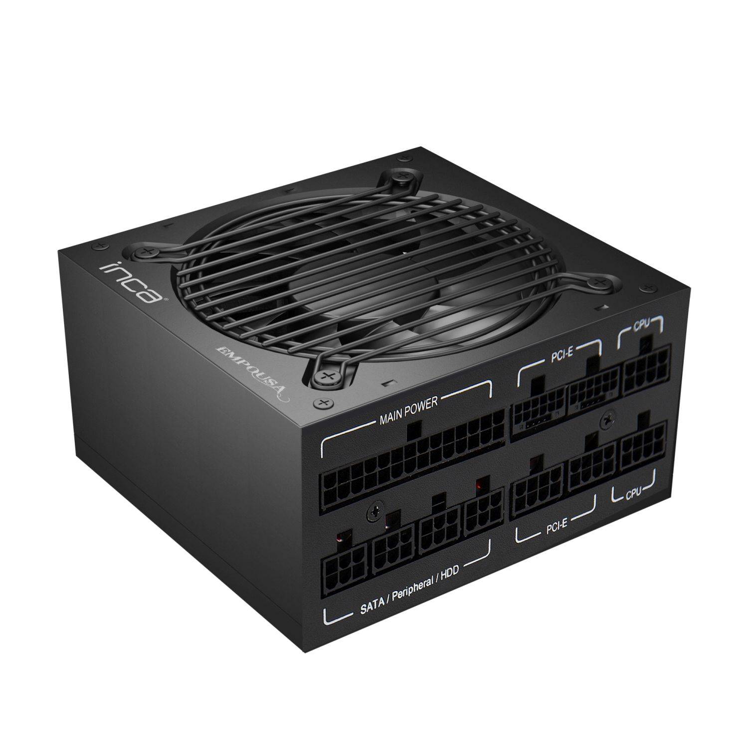INCA IPS-1250XN Silent Power Supply Kompatibel mit dem neuesten ATX 12V V2.3 Standard Der extrem leise 120-mm-Lüfter