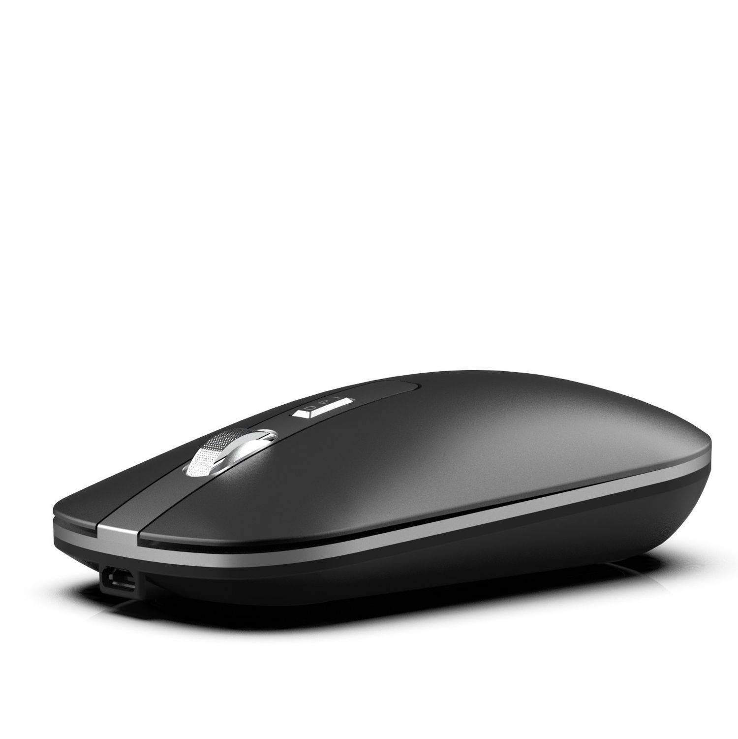 Inca Bluetooth & kabellose 2,4G kabellose optische Maus wiederaufladbare 800-1200-1600 Dpi Silent-Maus Schwarz