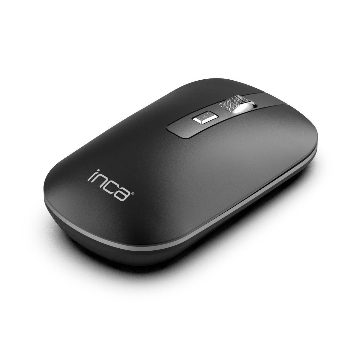 Inca Bluetooth & kabellose 2,4G kabellose optische Maus wiederaufladbare 800-1200-1600 Dpi Silent-Maus Schwarz
