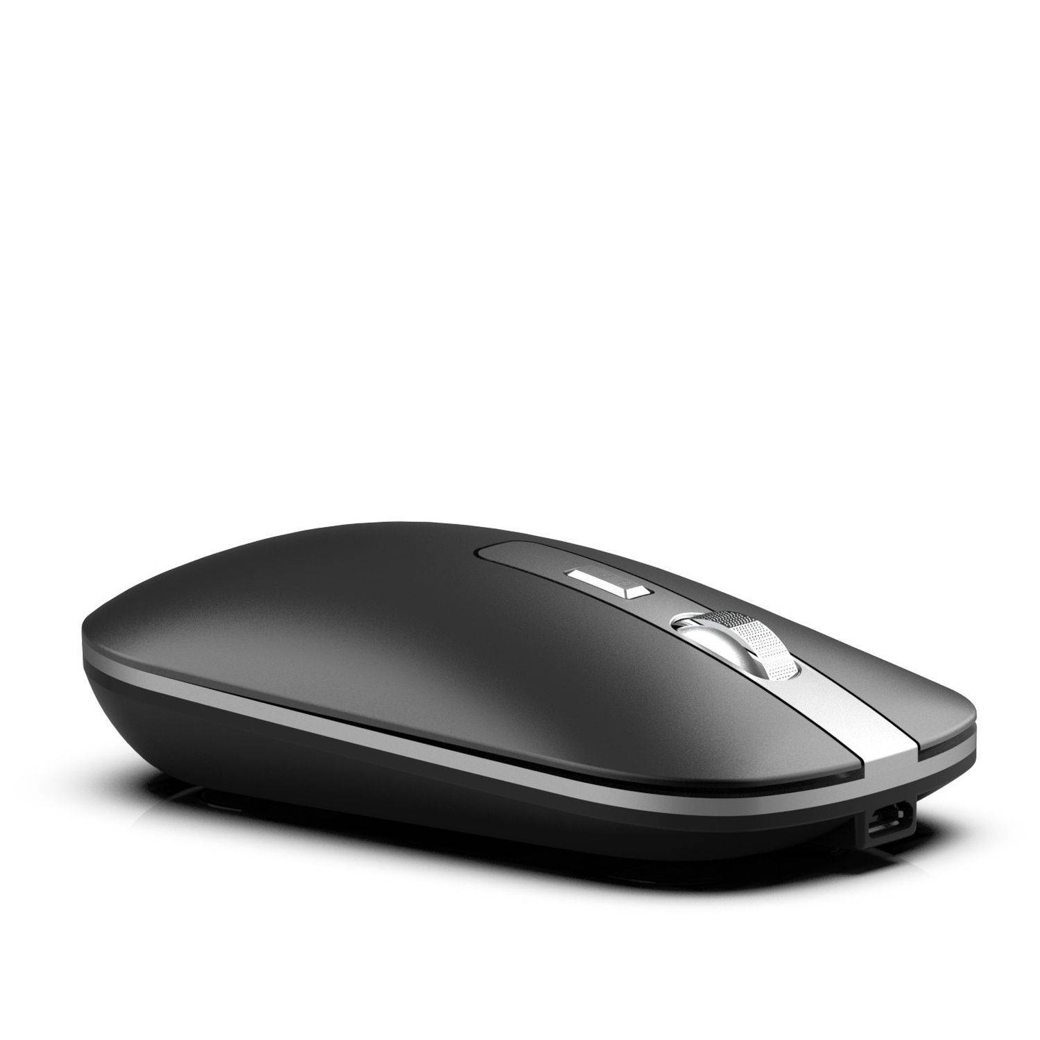 Inca Bluetooth & kabellose 2,4G kabellose optische Maus wiederaufladbare 800-1200-1600 Dpi Silent-Maus Schwarz