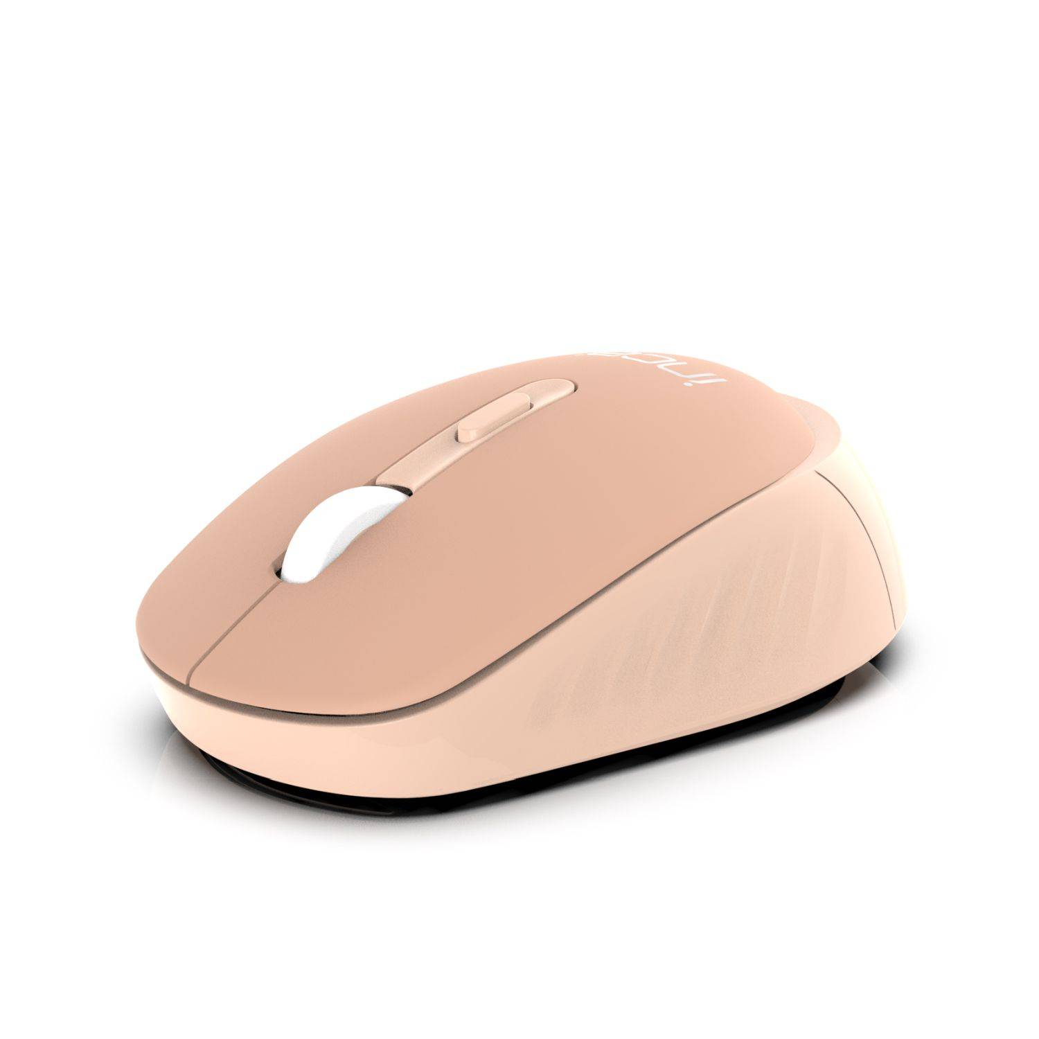 INCA Candy Design Wireless Mouse Maus, 2.4GHz Wireless, Ergnomisch Auto Sleep Mode, 800-1600 DPI Creme