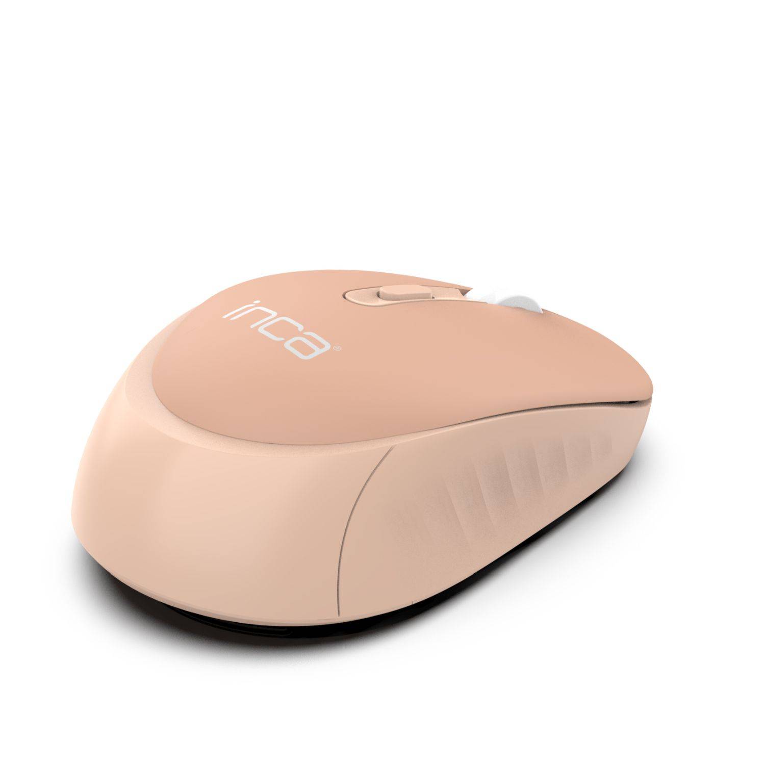 INCA Candy Design Wireless Mouse Maus, 2.4GHz Wireless, Ergnomisch Auto Sleep Mode, 800-1600 DPI Creme