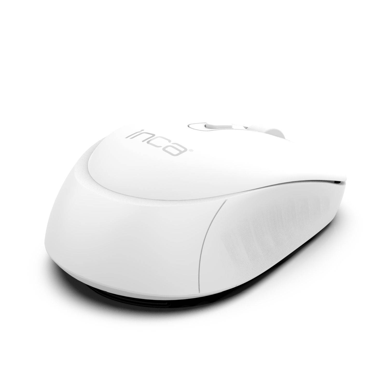 INCA Candy Design Wireless Mouse Maus, 2.4GHz Wireless, Ergnomisch Auto Sleep Mode, 800-1600 DPI Weiß