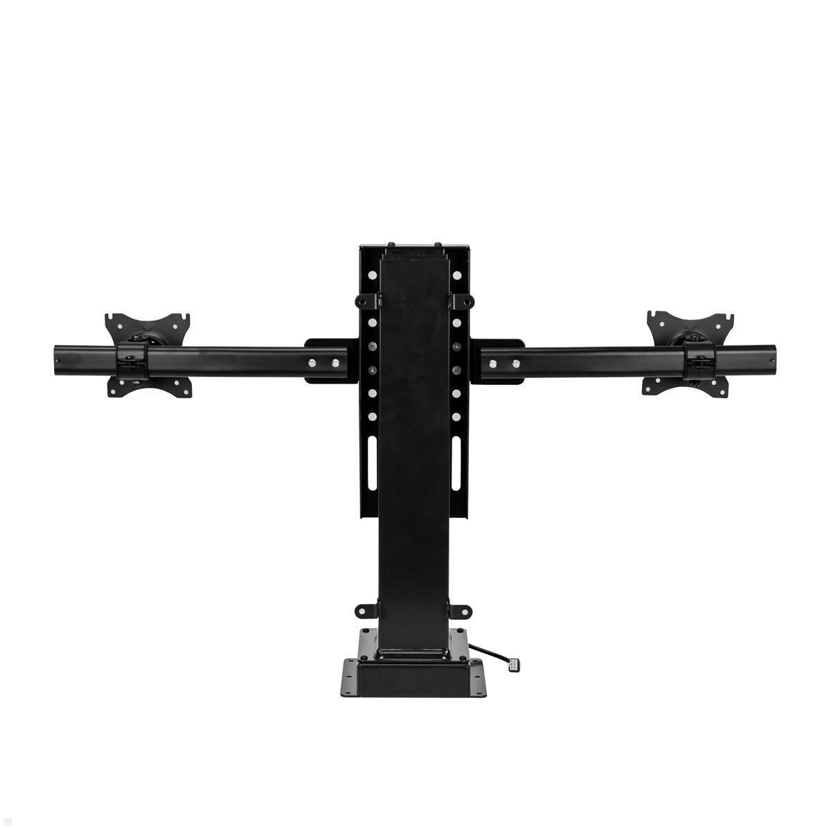 MonLines MLS030B Monitor Lift für 2 Monitore nebeneinander bis 27 Zoll