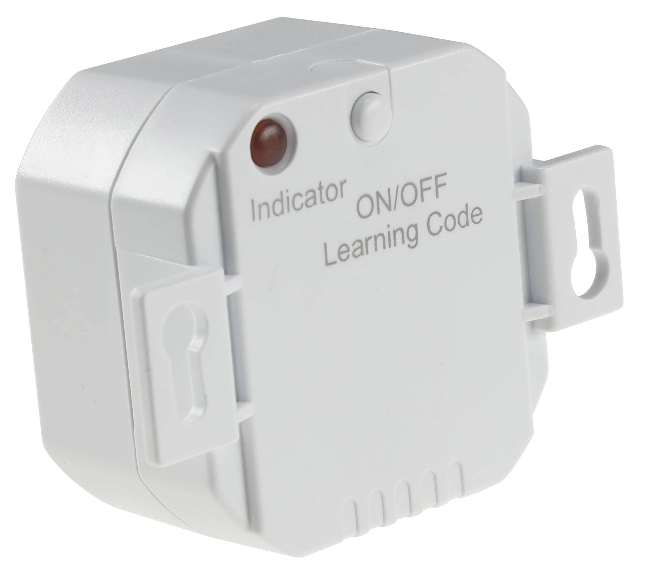 ChiliTec Funk-Schalter Set Funk-Empfänger mit Fernbedienung Handsender Pilota Casa 230V Universal einsetzbar bis 2300 Watt Bis 30m Reichweite