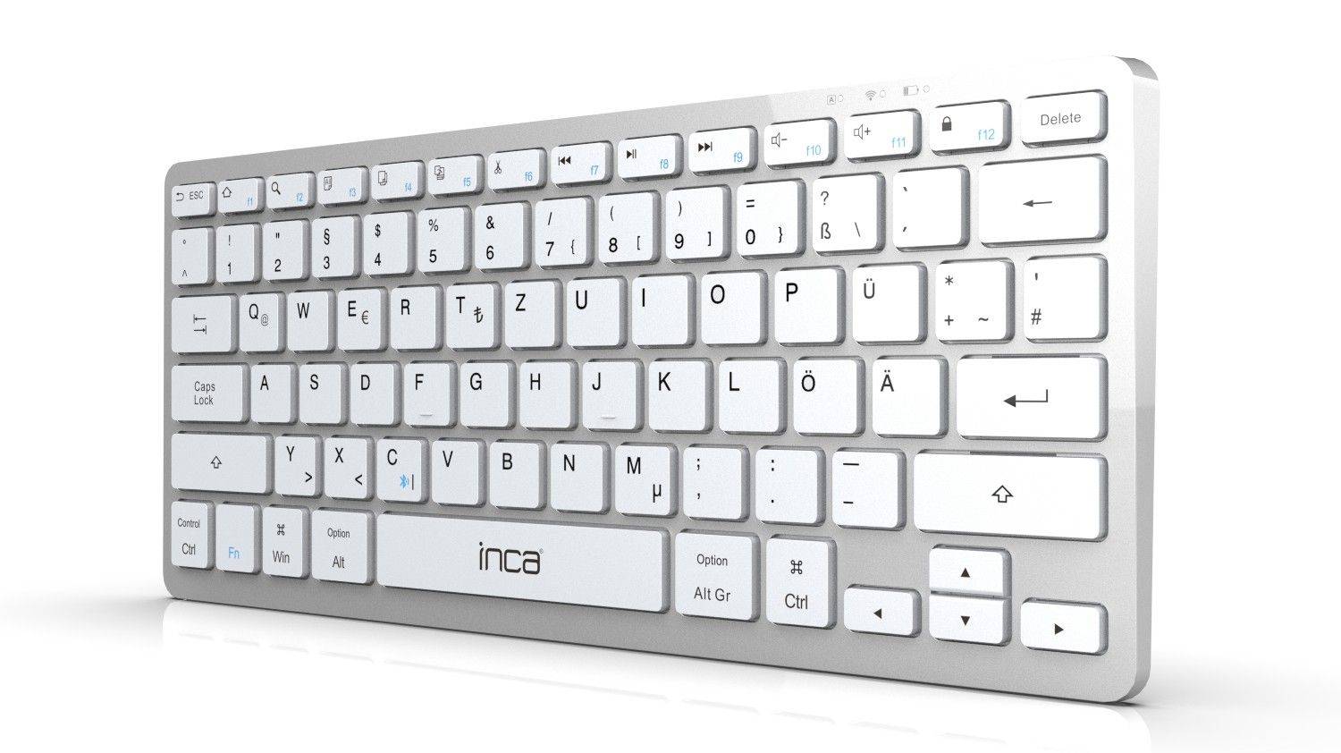 Inca Smart Tastatur wiederaufladbare Keyboard Bluetooth 5.0