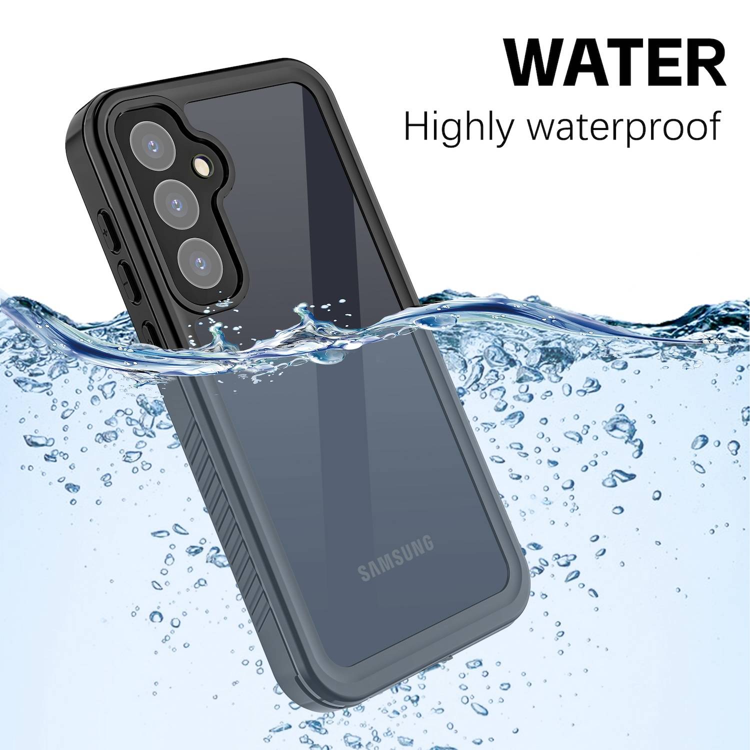 Für Samsung Galaxy A55 360 Grad Full Body Wasserdichte Hülle Tasche