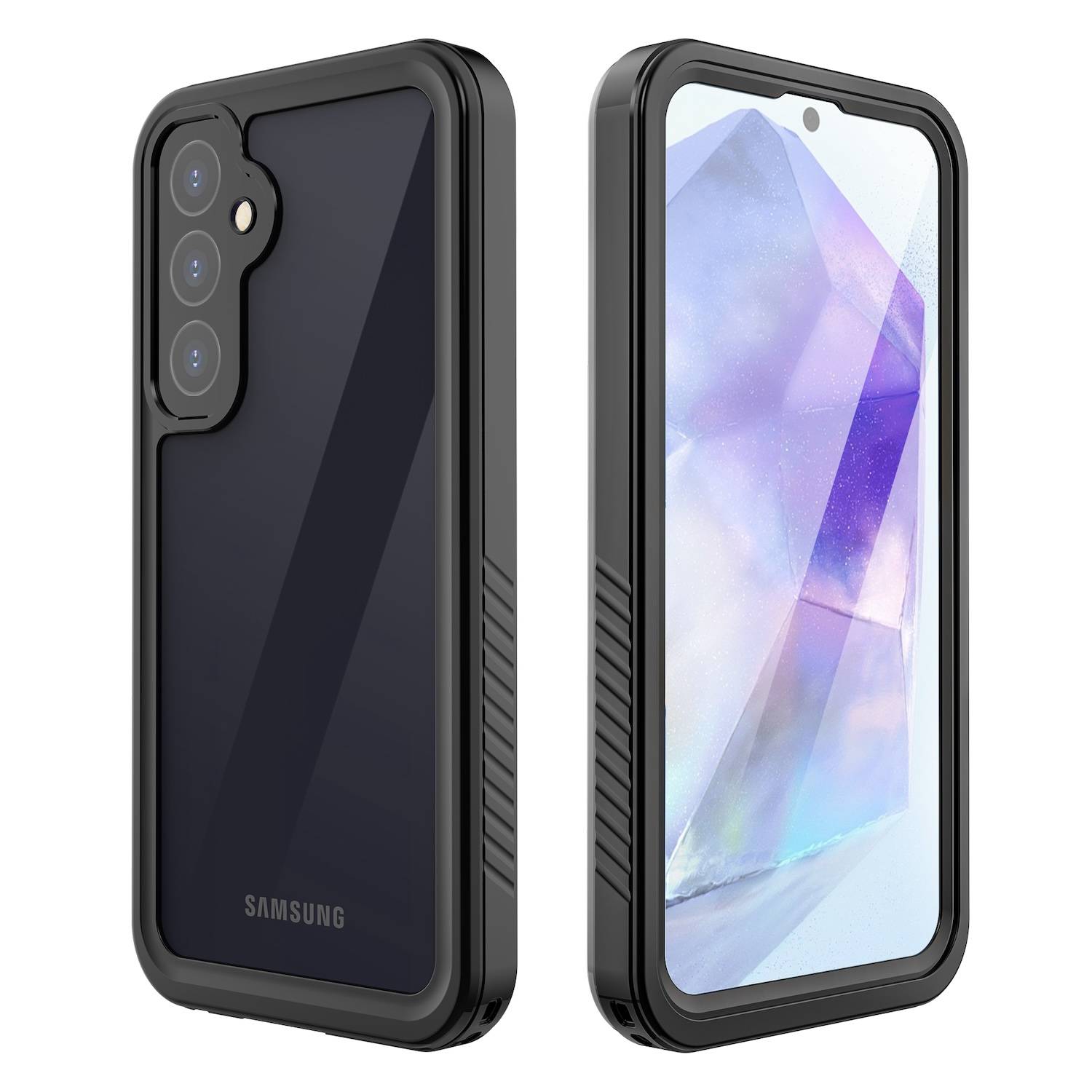 Für Samsung Galaxy A55 360 Grad Full Body Wasserdichte Hülle Tasche