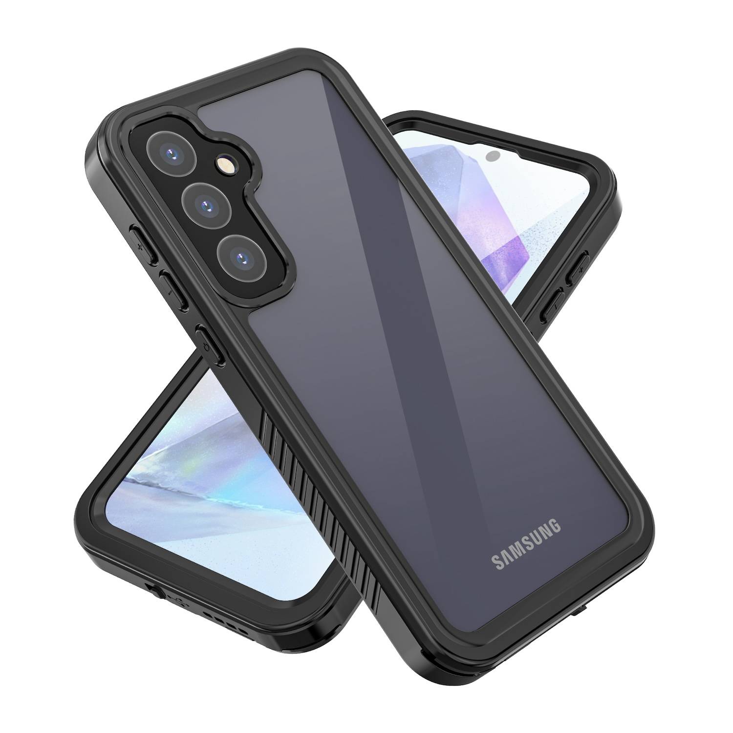 Für Samsung Galaxy A55 360 Grad Full Body Wasserdichte Hülle Tasche