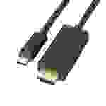 1,8 m USB-C Stecker auf HDMI Stecker Kabel Adapter PC Monitor Vergoldet