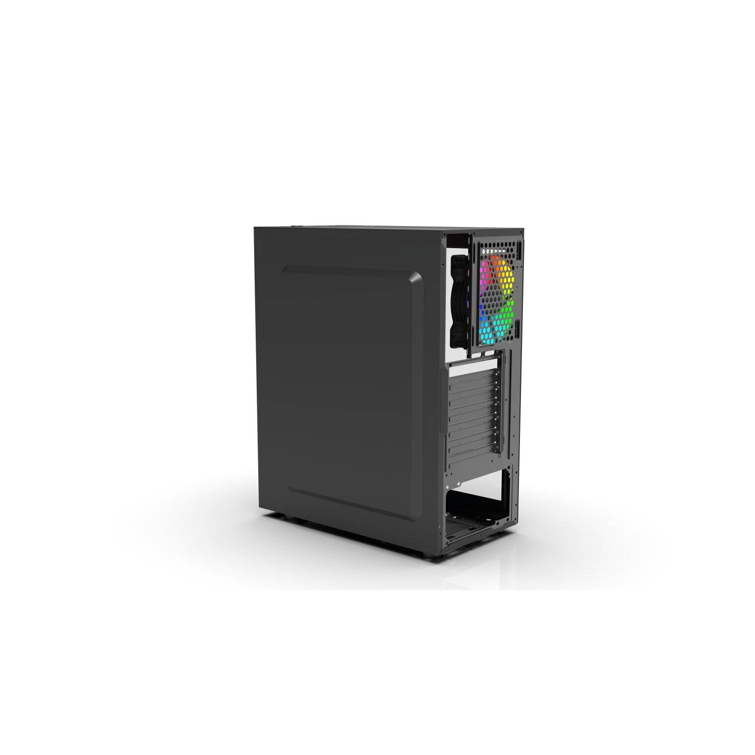 Premium Computer CASE 4x ARGB Lüfter Fernbedienung Gaming-Gehäuse