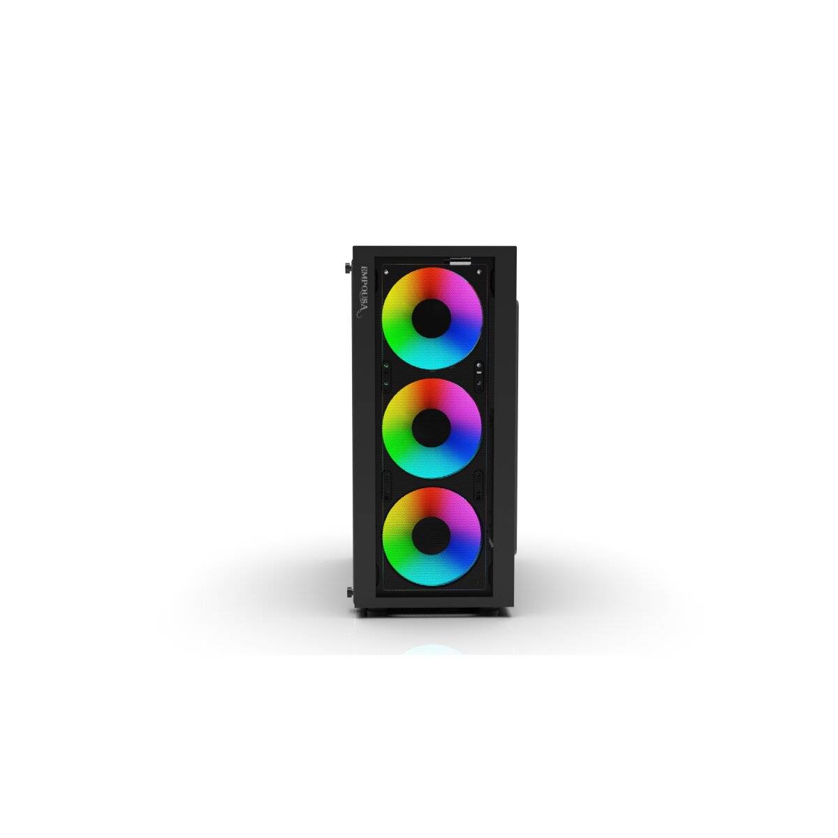 Premium Computer CASE EMG-15XB 4x ARGB Lüfter LED Glasscheibe schwarz