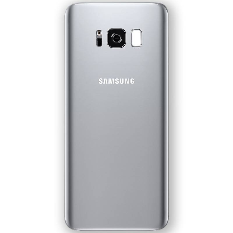 Samsung GH82-14015B Akkudeckel Deckel für Galaxy S8 Plus G955 G955F + Klebepad Silber