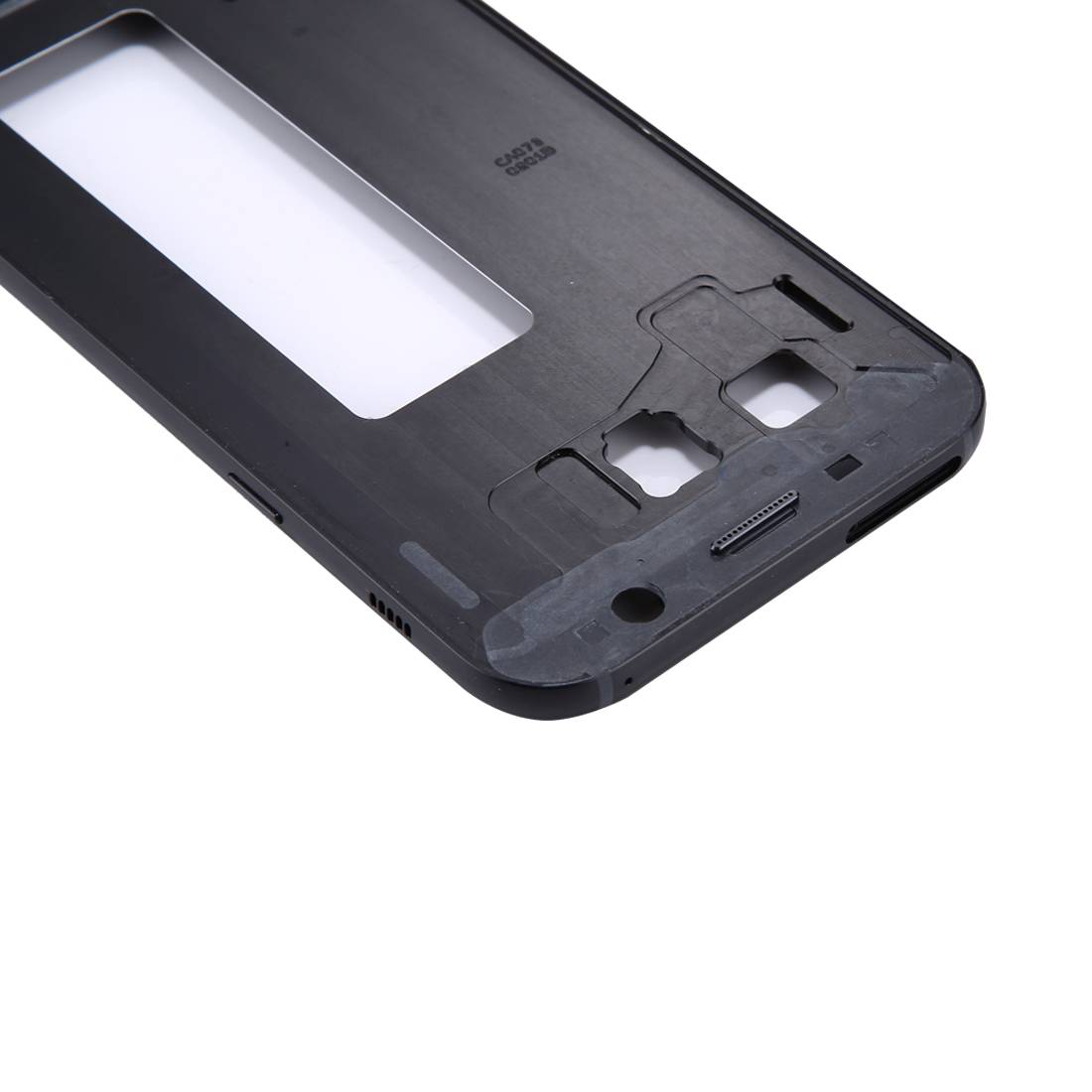 Mittelrahmen Kamera Glas Gehäuse für Samsung Galaxy A7 2017 A720F Schwarz Neu