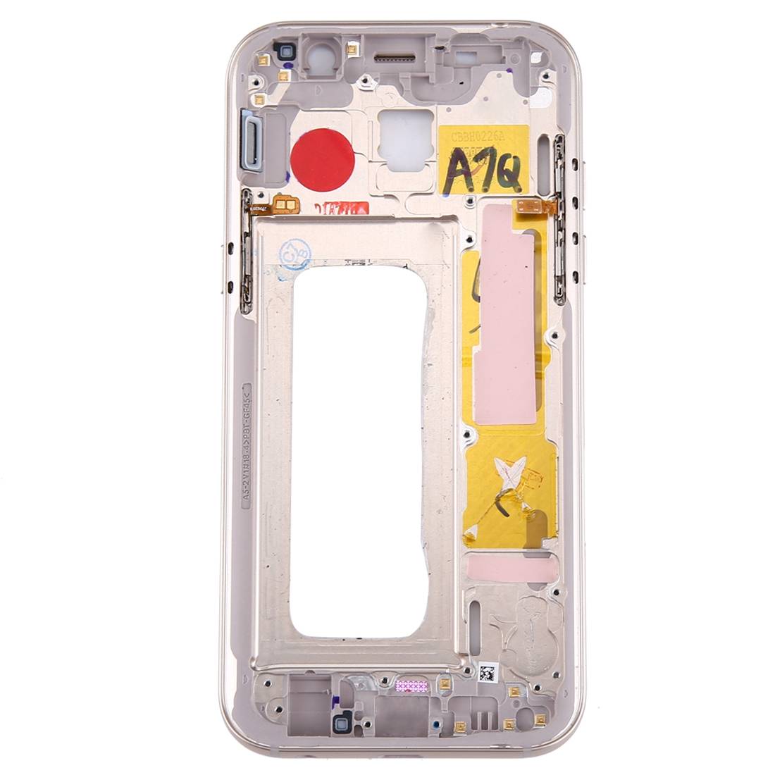 Mittelrahmen Kamera Glas Gehäuse für Samsung Galaxy A5 2017 A520F Gold Neu